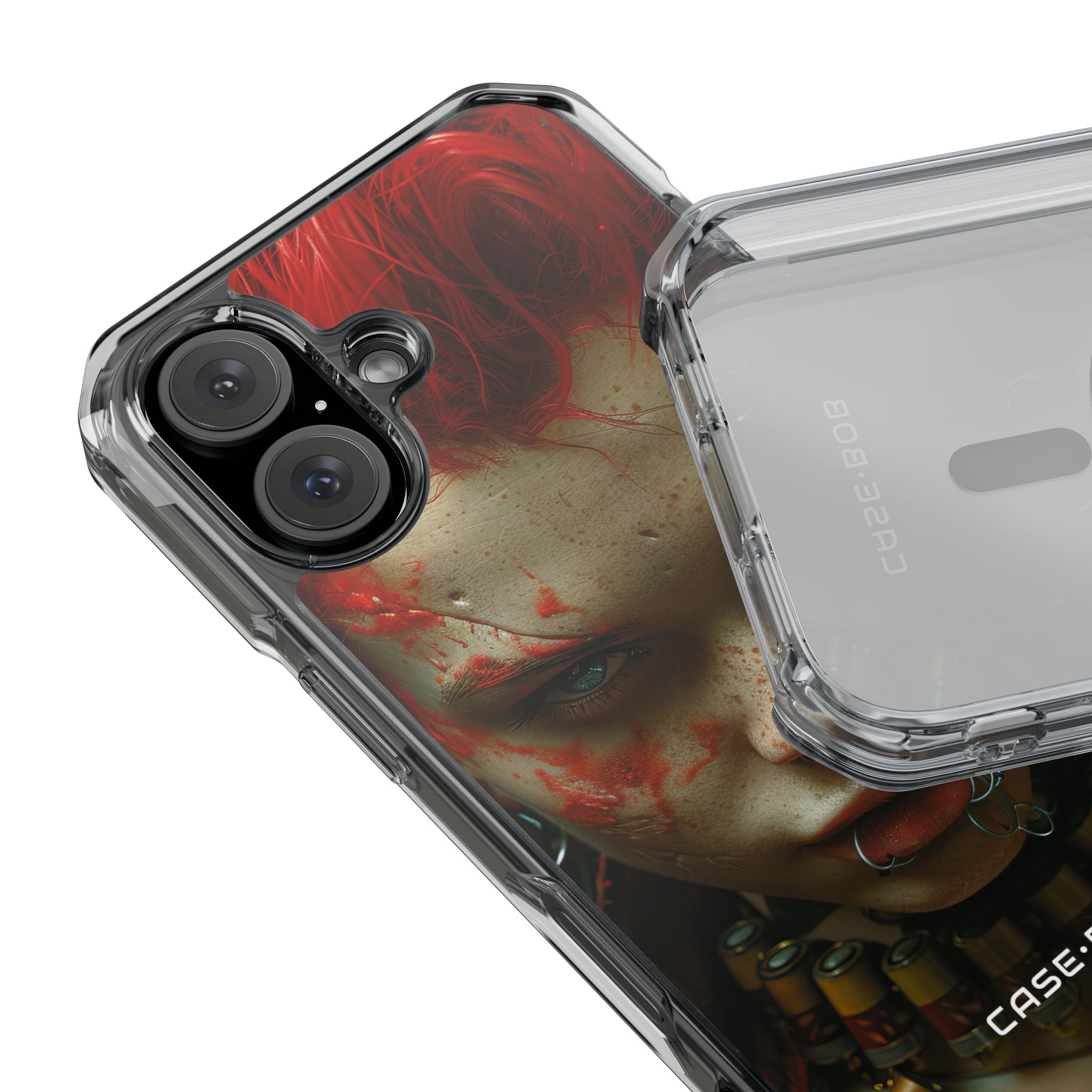 Roter Spike Blick iPhone 16 Case - Impact