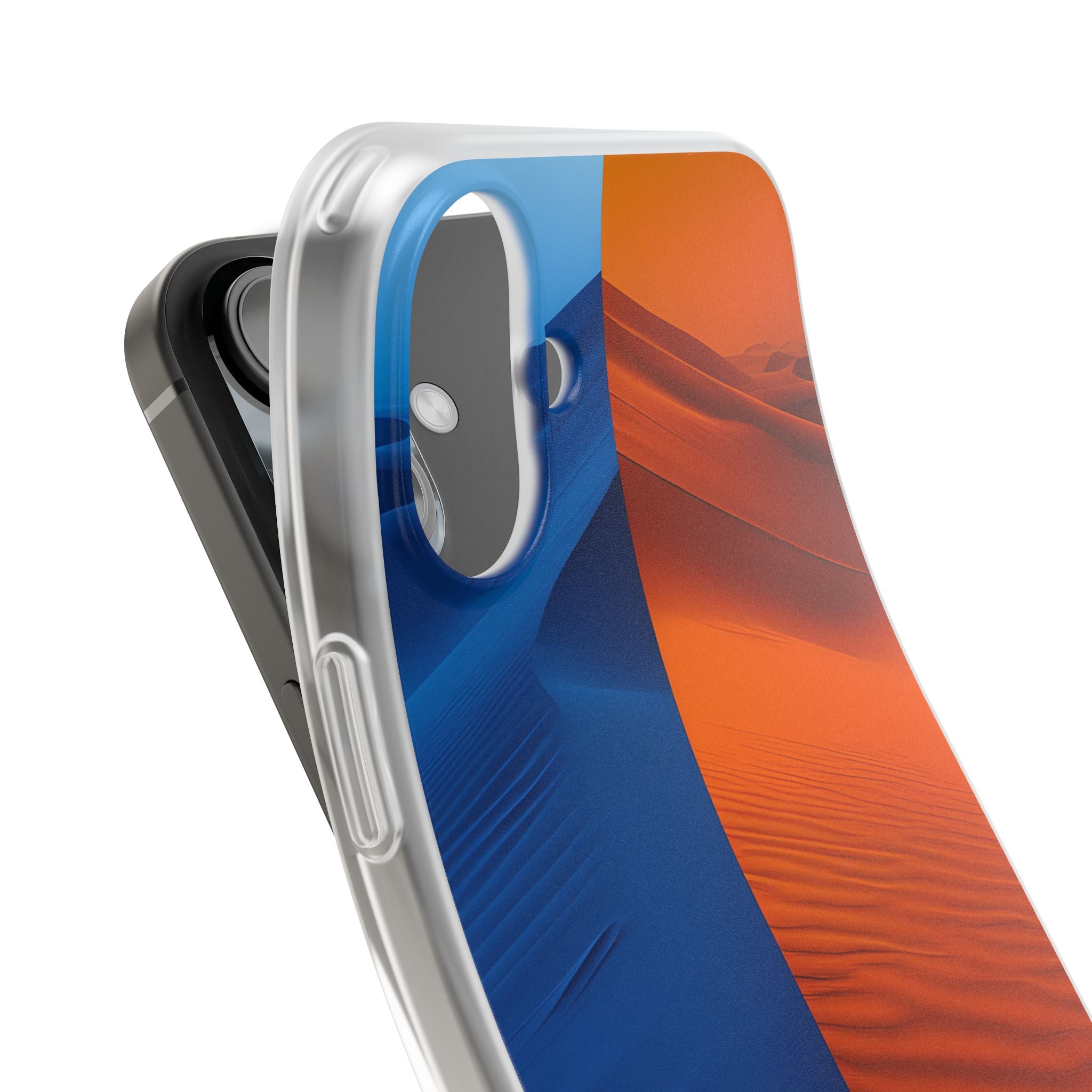 Split Dune Horizon · Soft Phone Case for iPhone