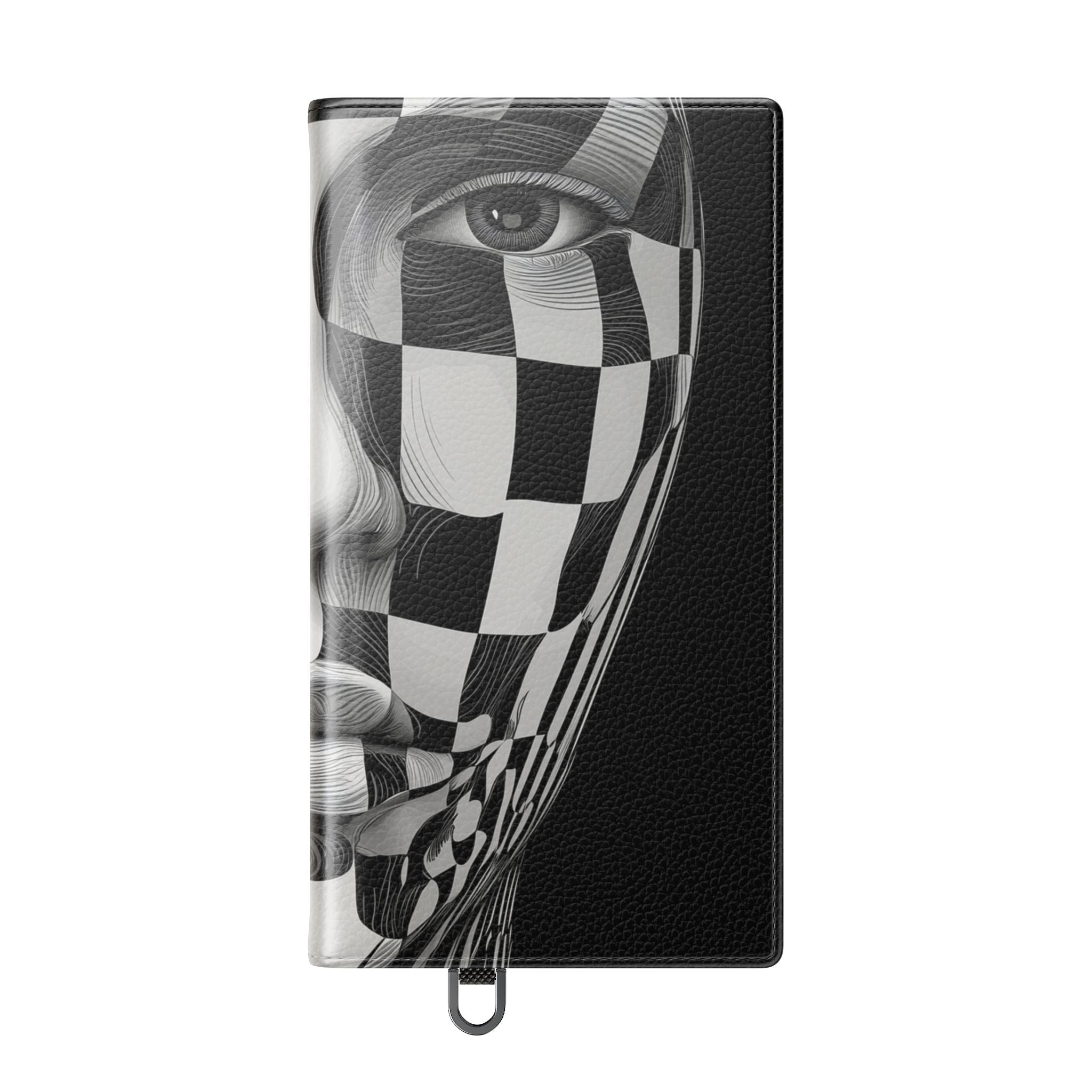 Mirrored Checkerboard Face - Samsung S24 Ultra Case - Wallet