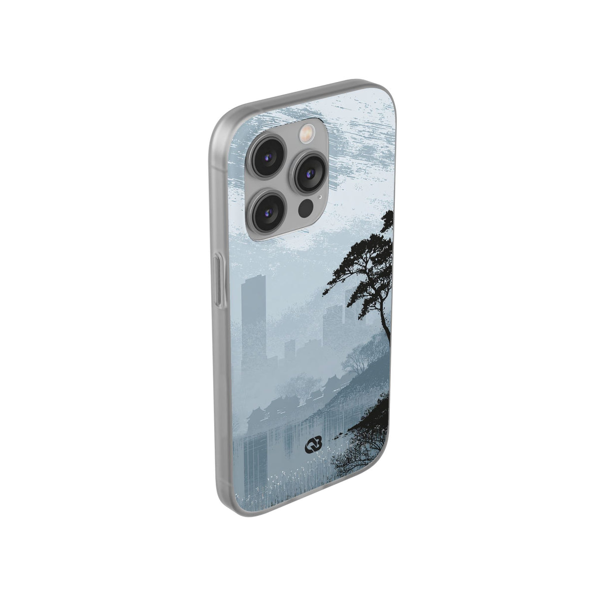 Grey Lite Phone Case for iPhone - Steel Slate Zen
