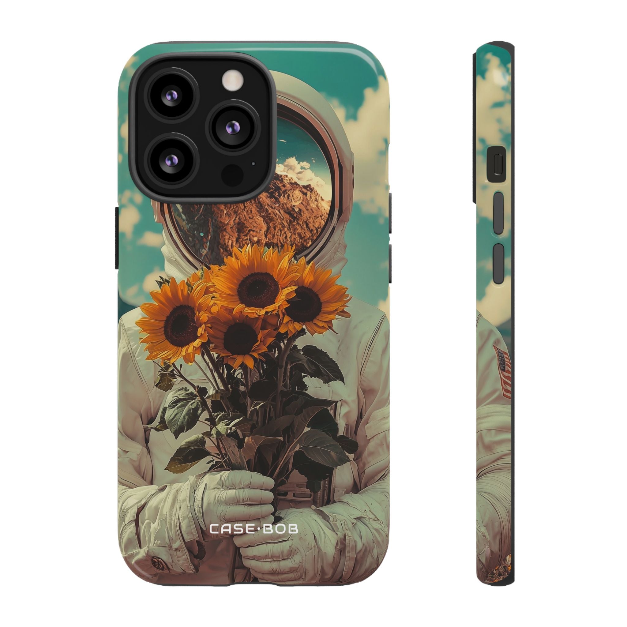 Sonnenblumen-Astronaut iPhone 13 Pro Case - Tough
