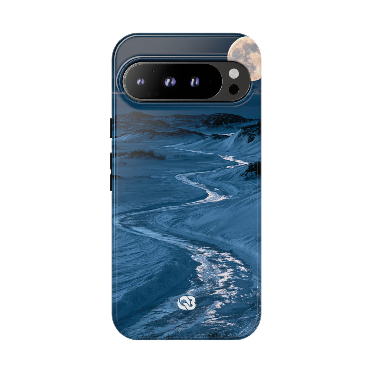 Arctic Moon Drift · Tough Phone Case for Pixel · Blue