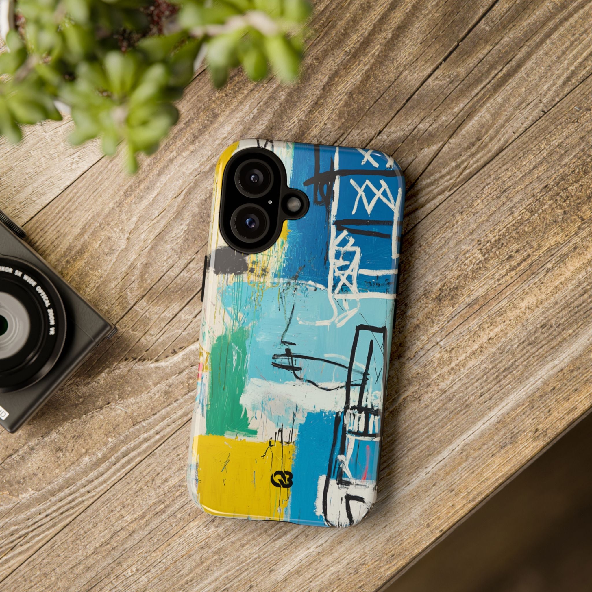 Azure Urban Scribble · Tough Phone Case for iPhone