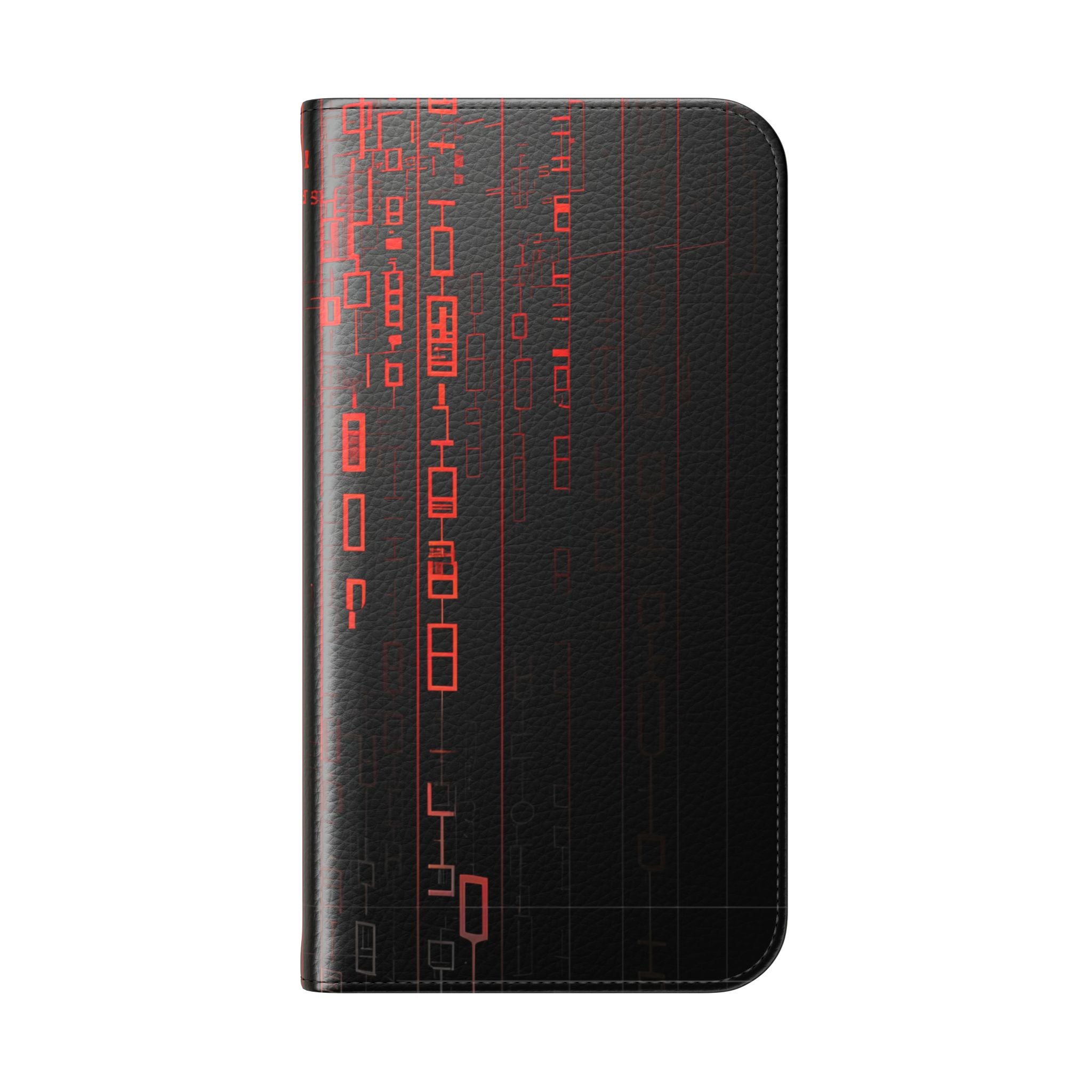 Crimson Columns - iPhone 15 Pro Case - Wallet