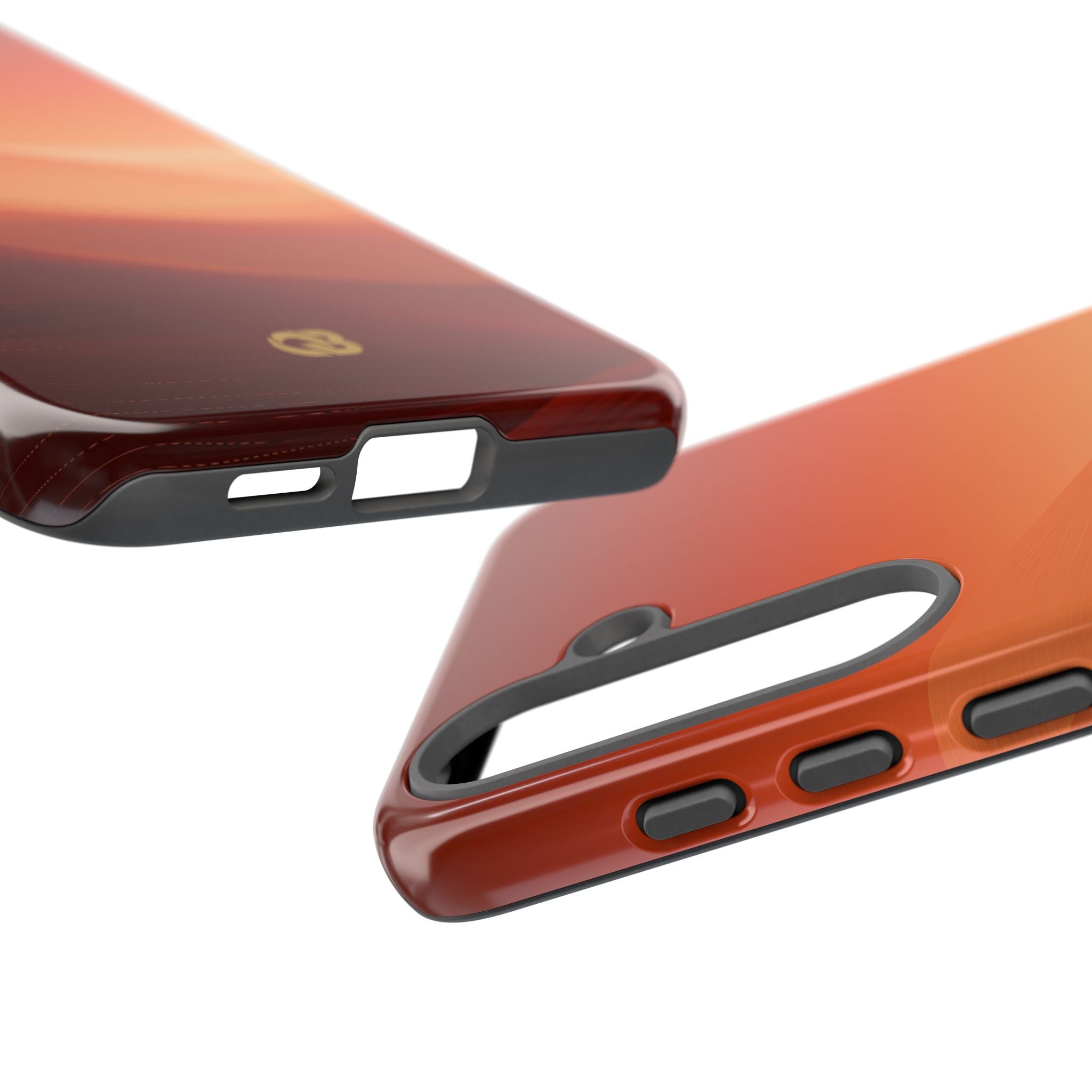 Orange Tough Phone Case for Samsung - Crimson Dune Gradient