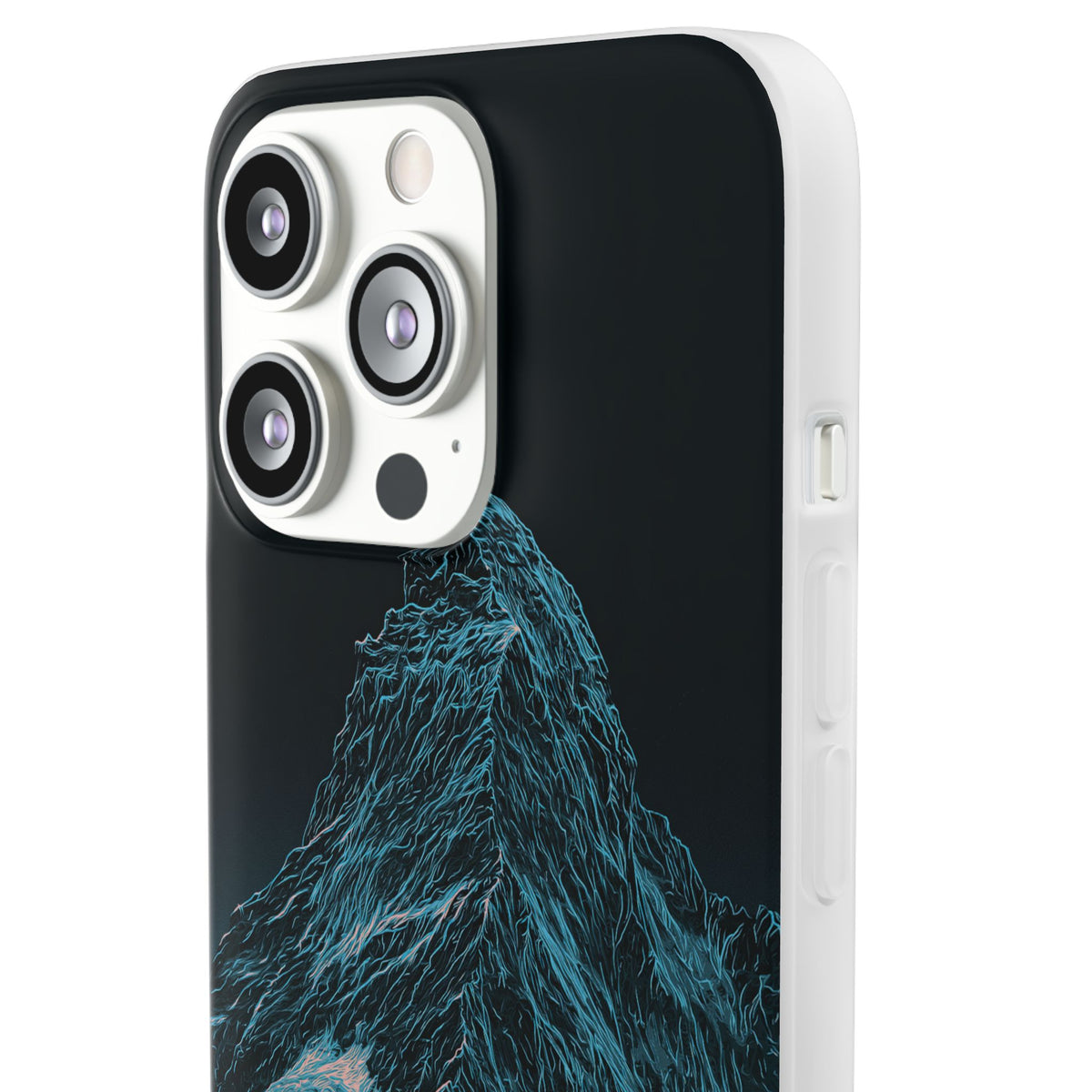 Glacial Alpine Peak · Lite Phone Case for iPhone · Blue
