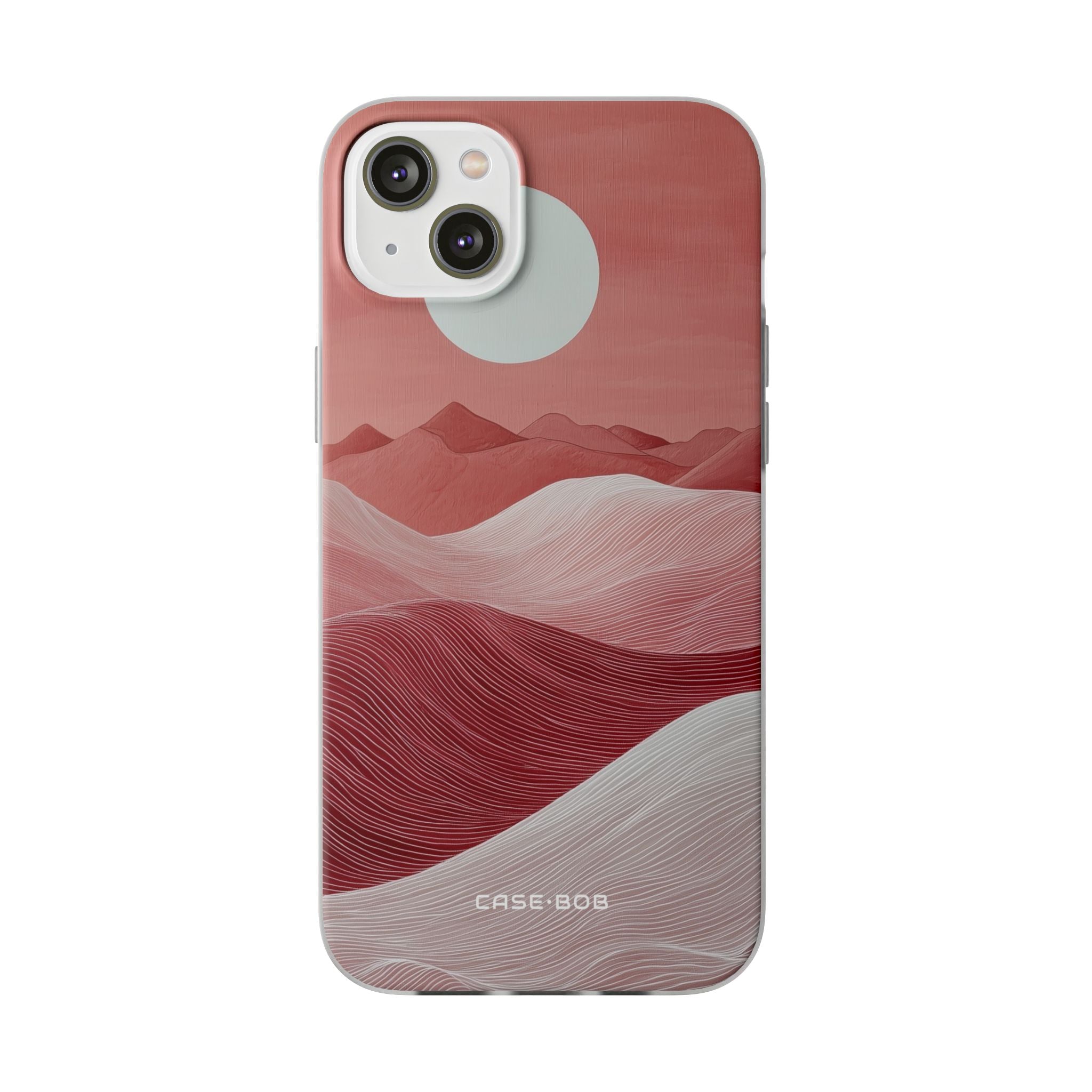 White Orb Dunes iPhone 14 Plus Case - Soft