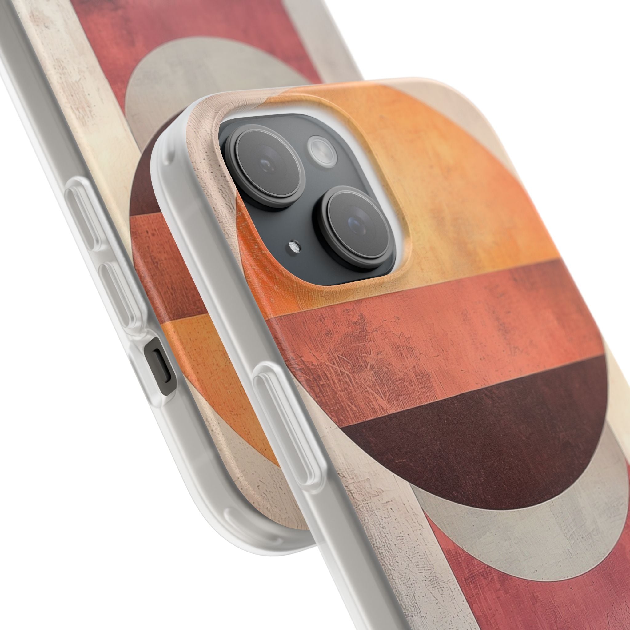 Sunset Orb iPhone 15 Skal - Mjukt