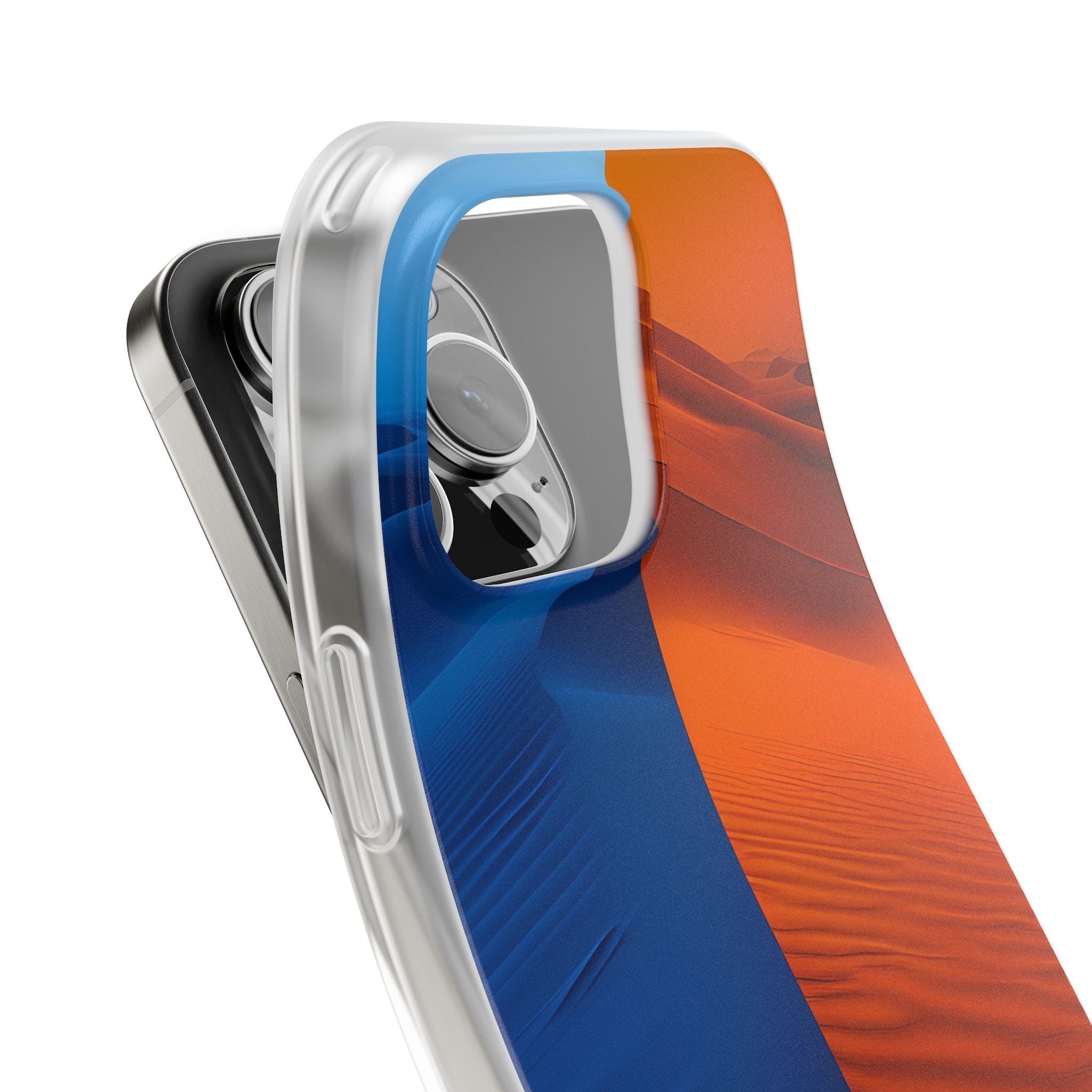 Split Dune Horizon · Soft Phone Case for iPhone