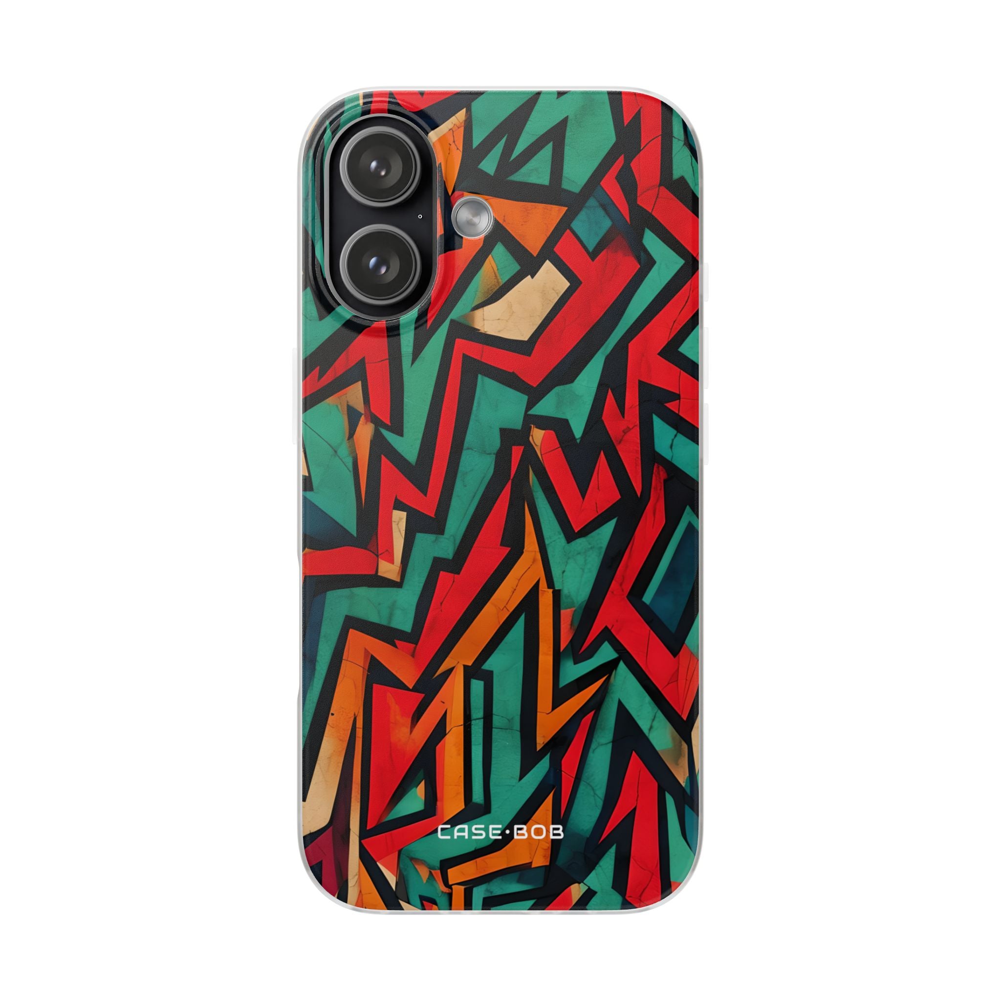 Crimson Zigzag iPhone 17 Case - Soft - CASE•BOB