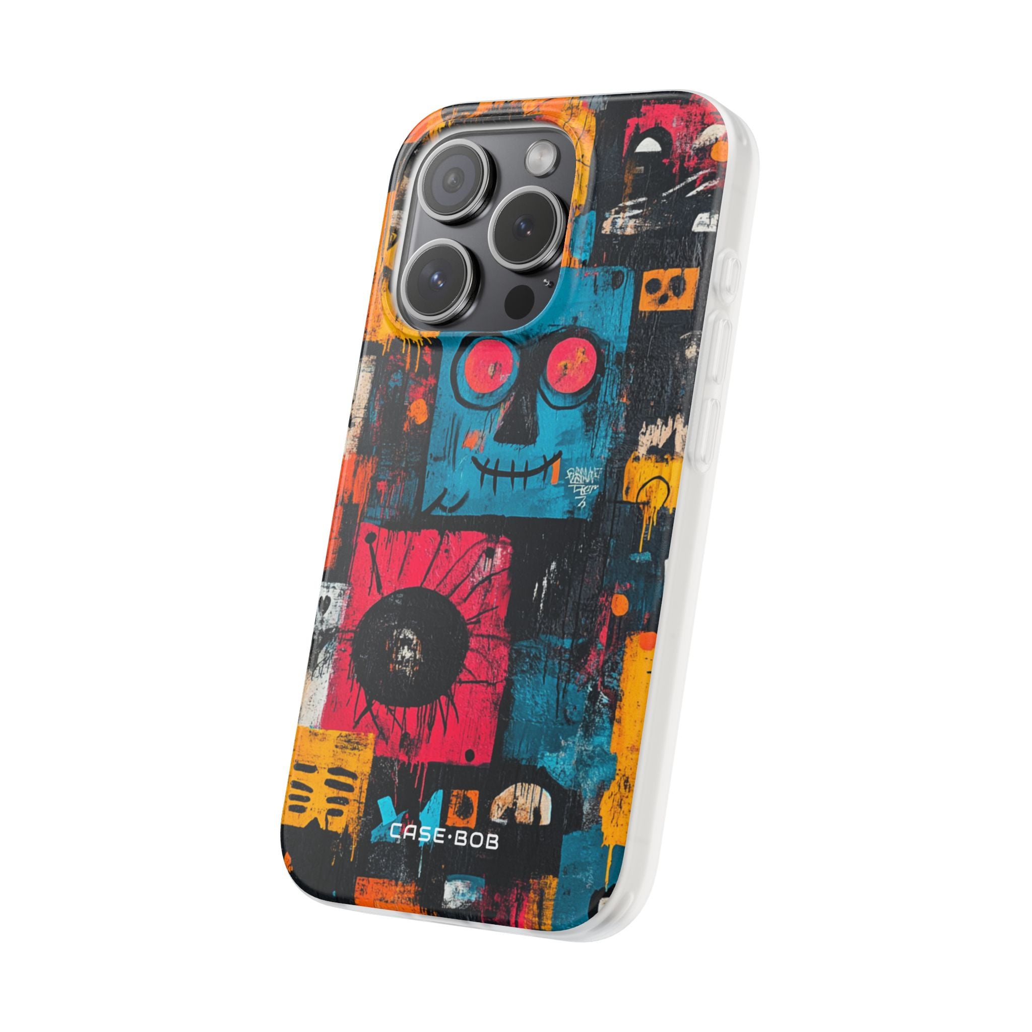 Blue Stitch Smile iPhone 15 Pro Case - Soft