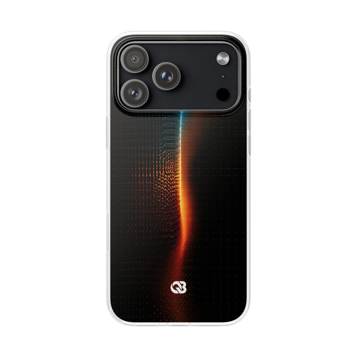 Luminous Refraction Grid · Lite Phone Case for iPhone · Black