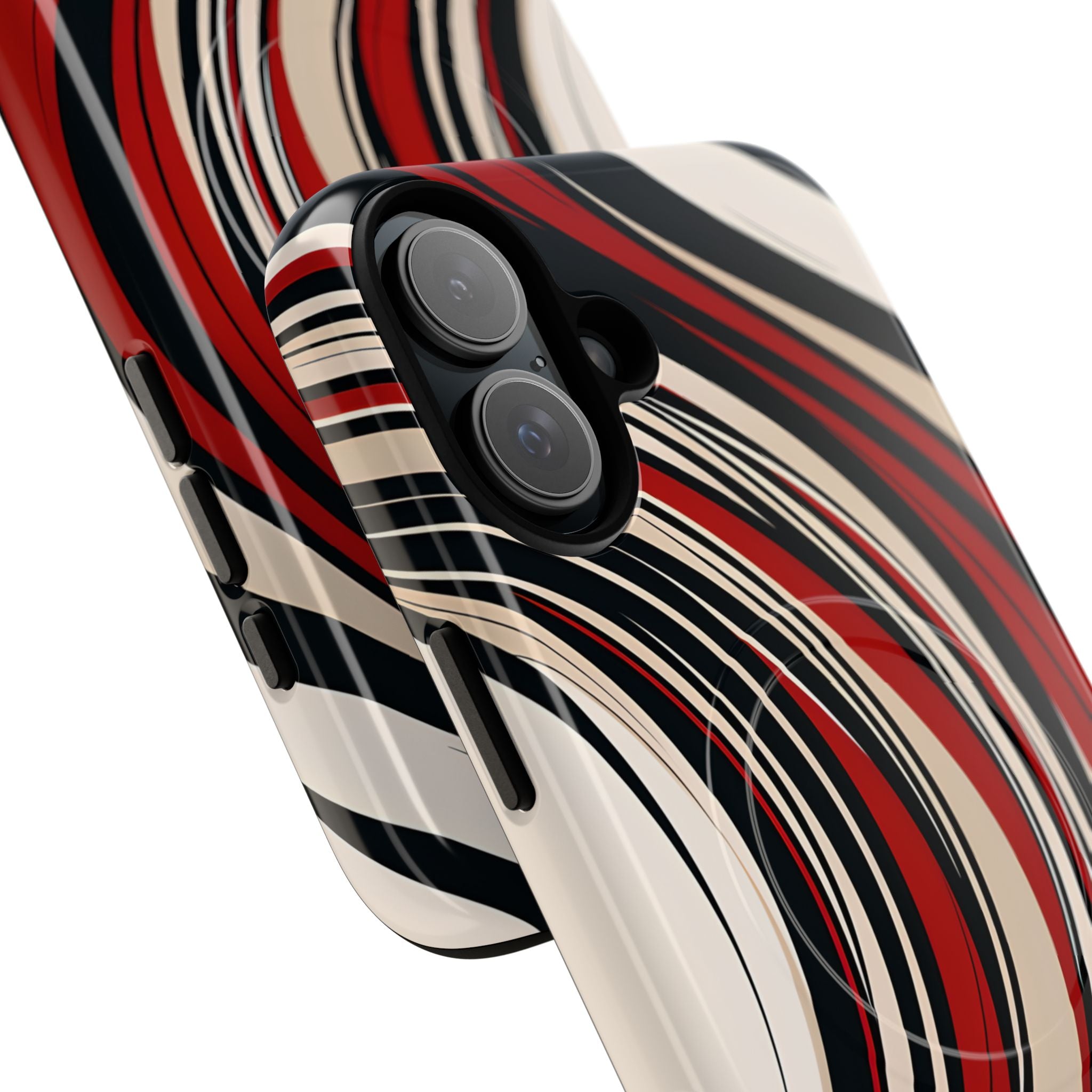 Crimson Flow Waves · Tough+ Magsafe