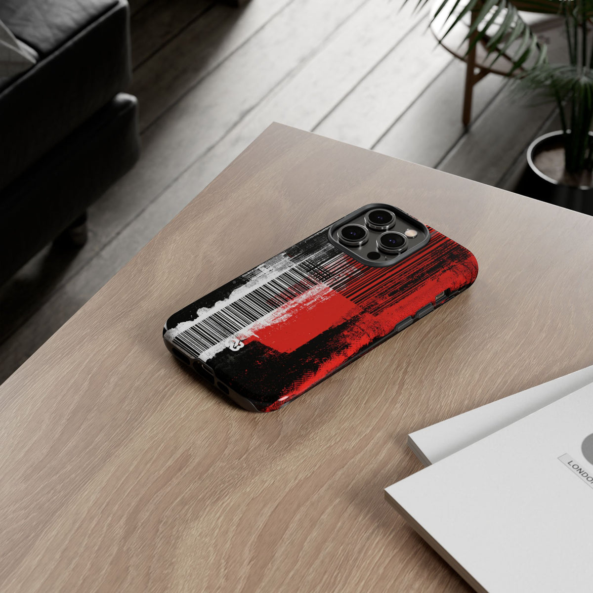 Distorted Barcode · Tough Phone Case for iPhone · Black