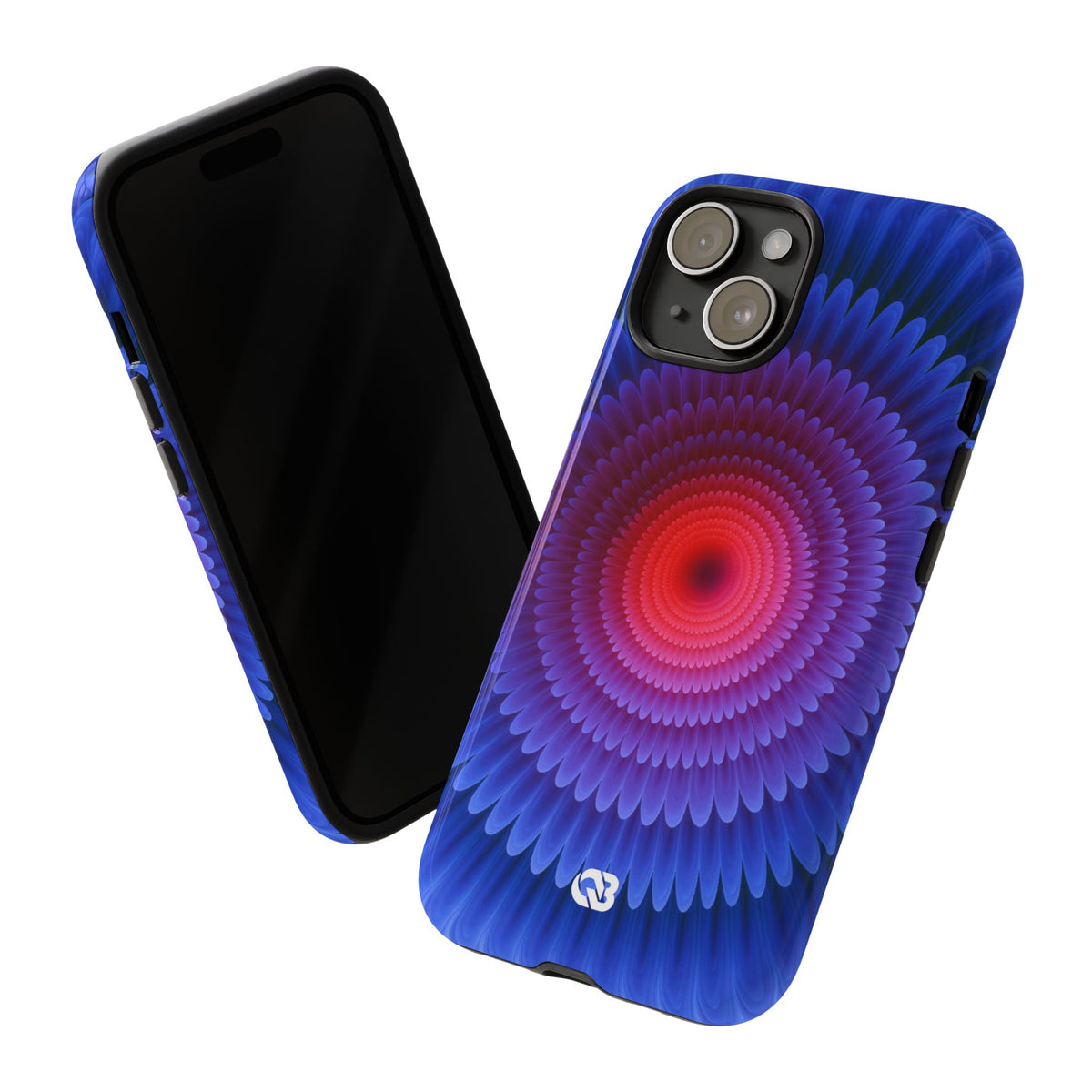 Radial Spectrum Bloom · Tough Phone Case for iPhone · Blue