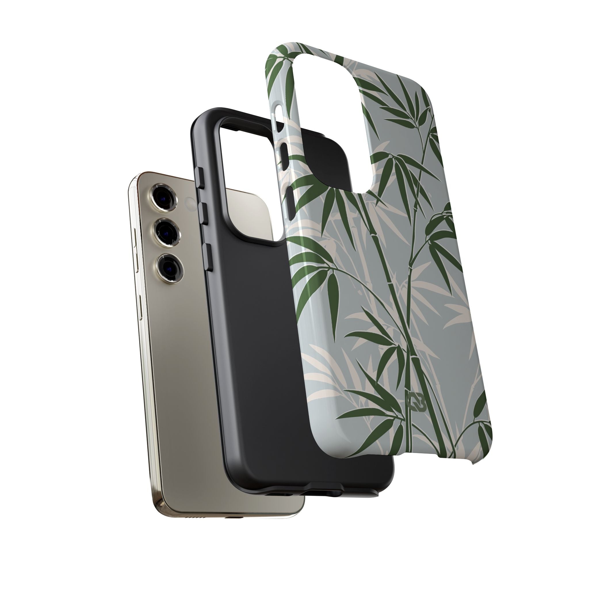 Green Tough Phone Case for Samsung - Kyoto Bamboo Canopy