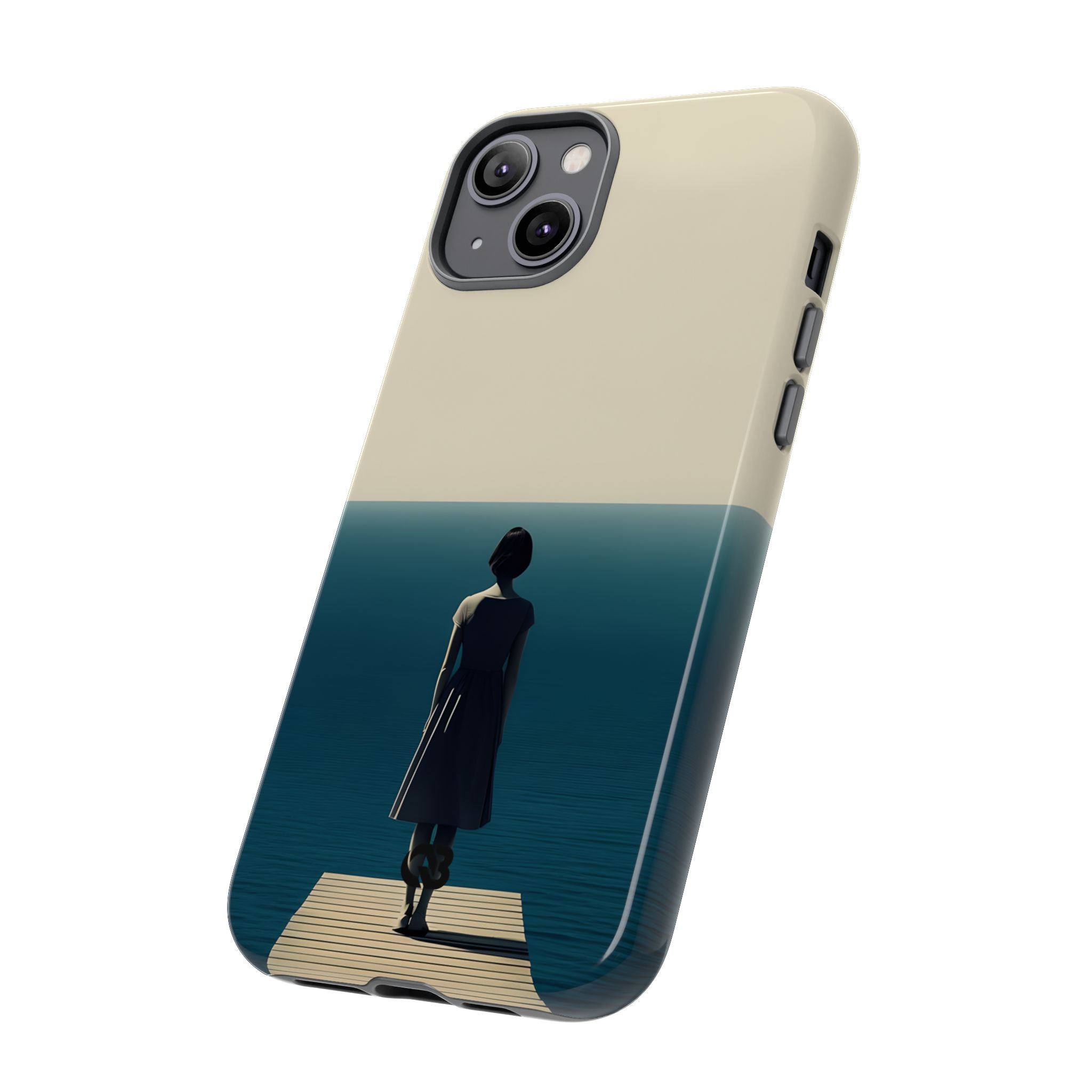 Solitary Blue Horizon · Tough Phone Case for iPhone