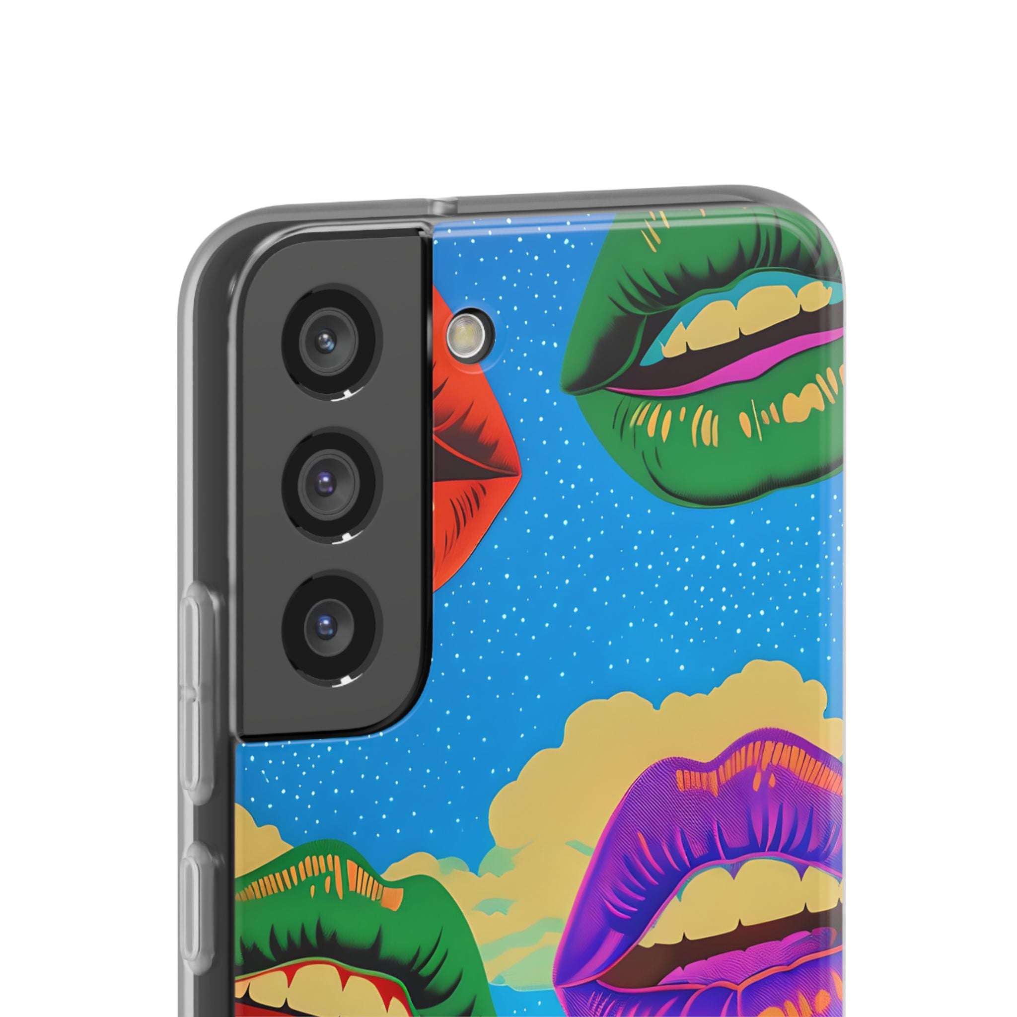 Electric Cosmic Lips · Soft Handyhülle für Samsung