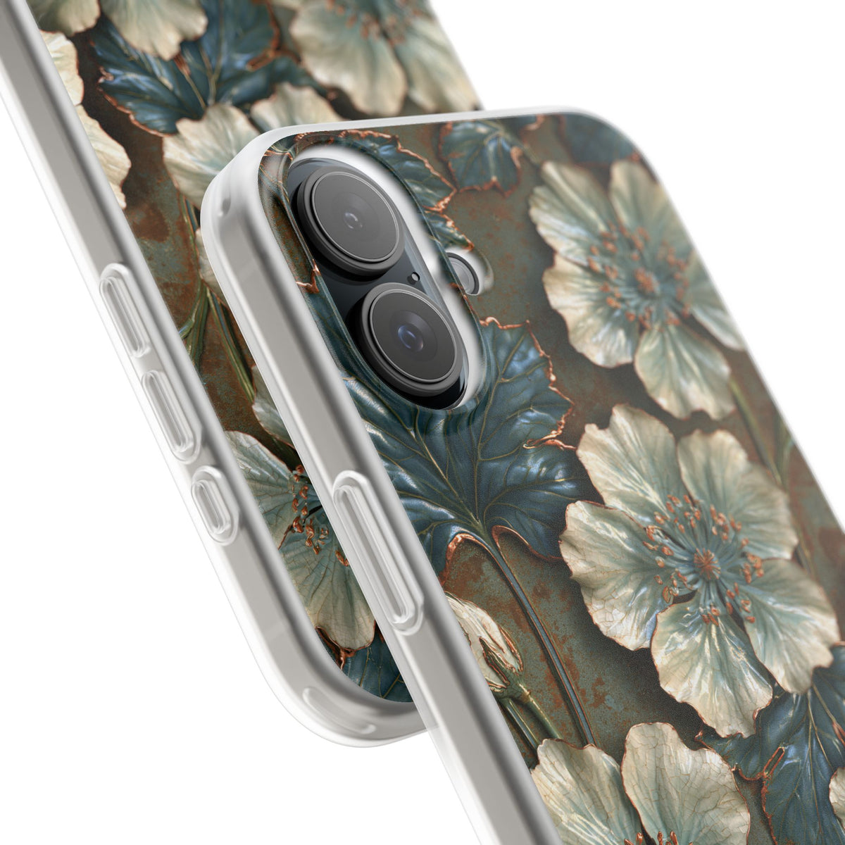 Gilded Blossom Reverie · Lite Phone Case for iPhone · Teal