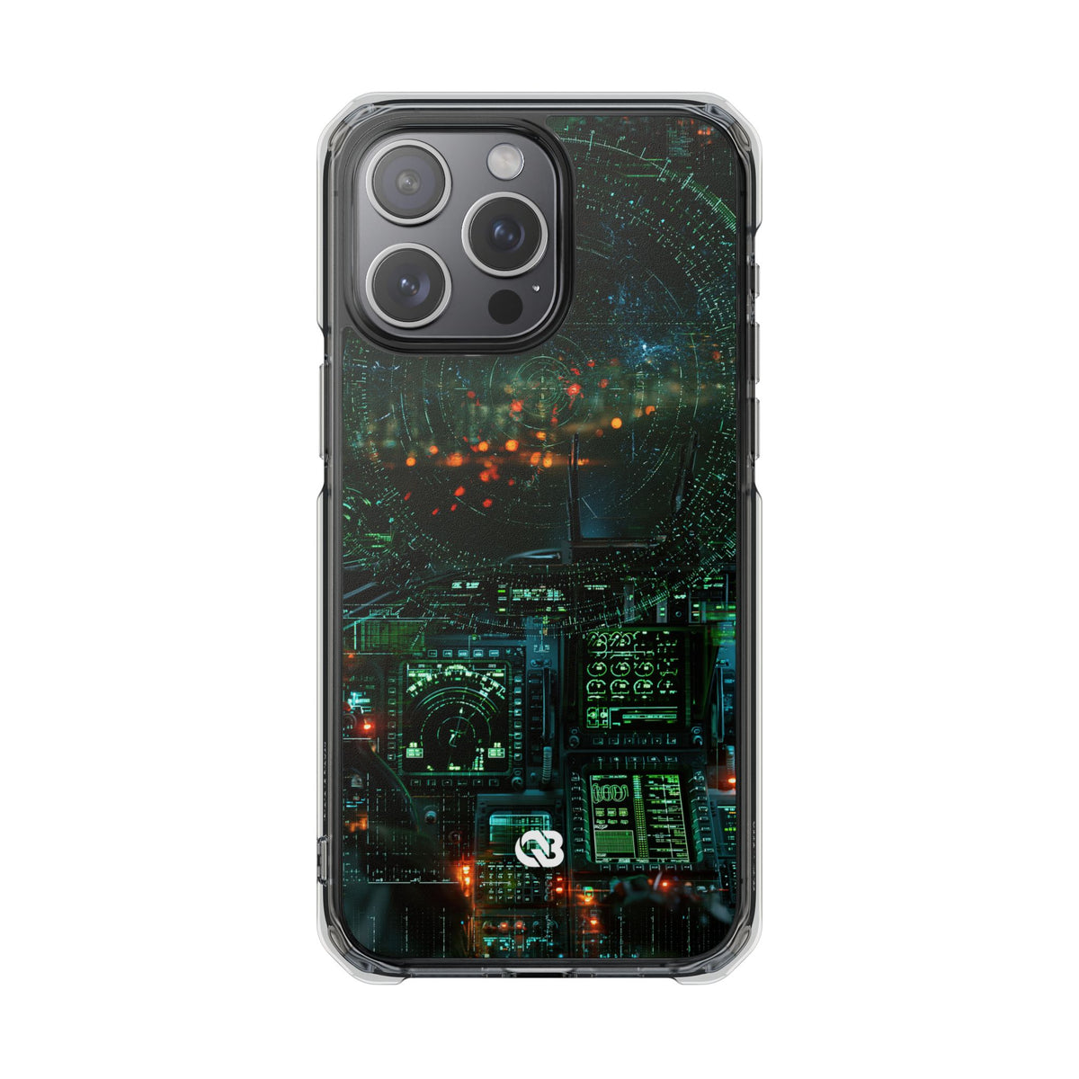 Tactical Avionics HUD · Clear Impact Magnetic Phone Case for iPhone · Green