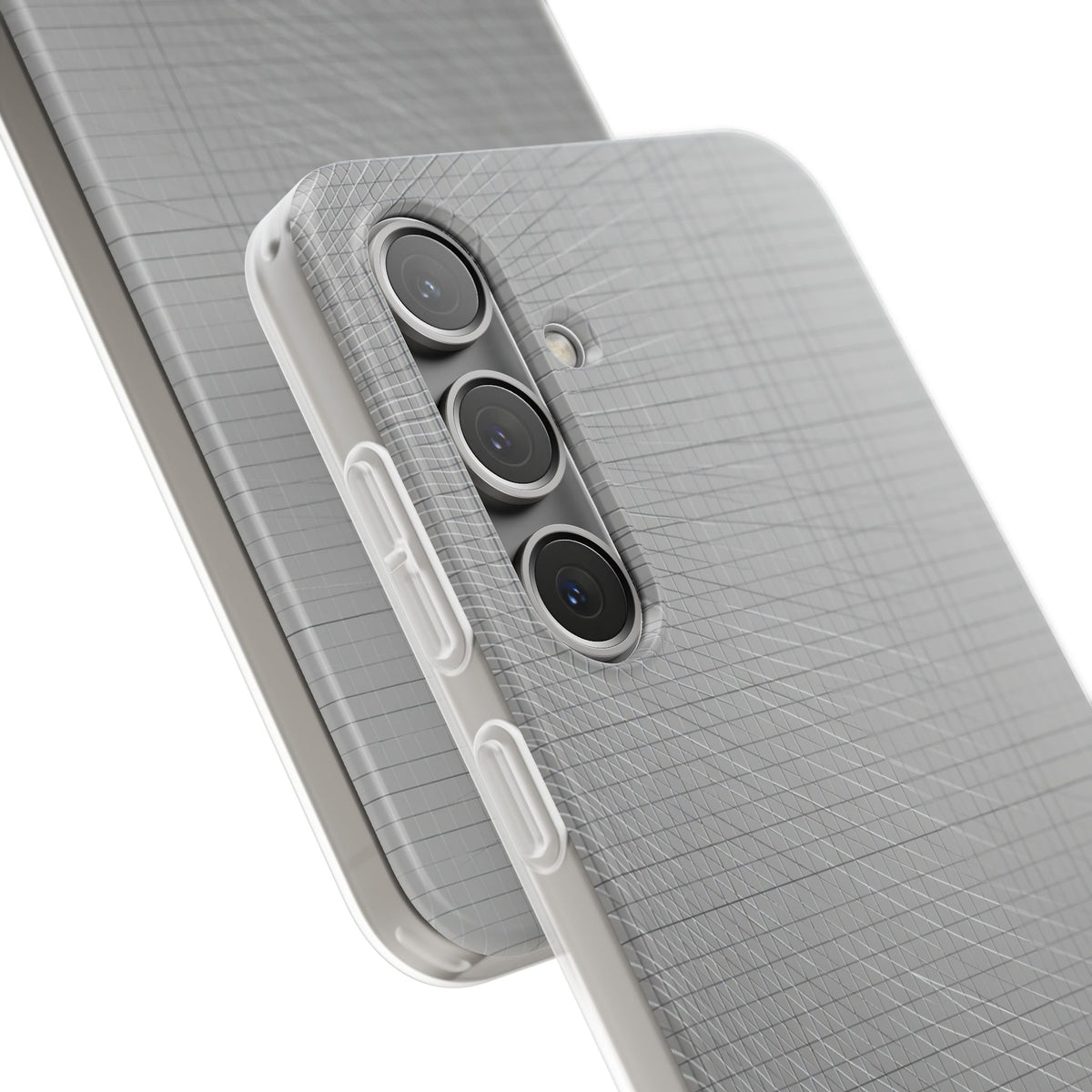 Grey Lite Phone Case for Samsung - Chrome Mesh Warp