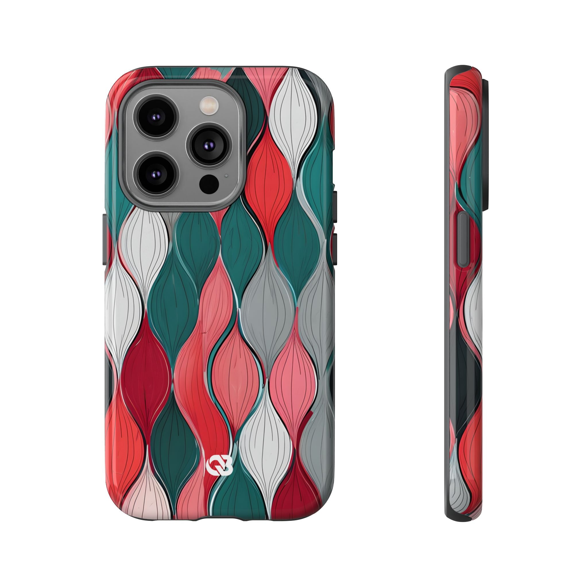 Slate Rose Ripple · Tough Phone Case for iPhone