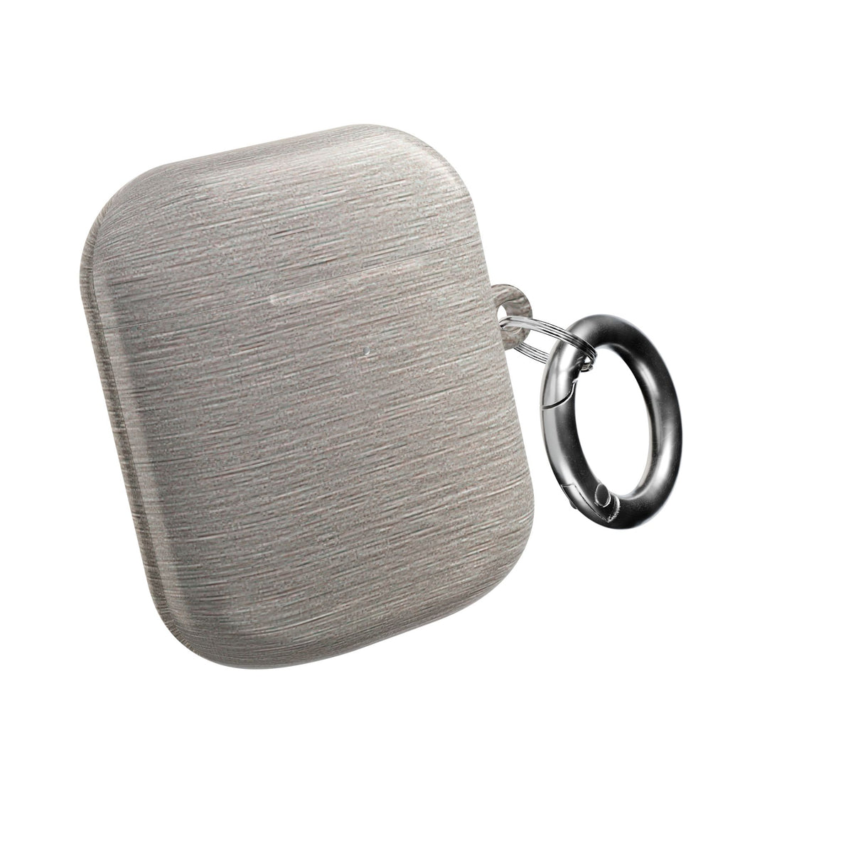 Brushed Silver Alloy · Hard Case for AirPods & AirPods Pro · Silver
