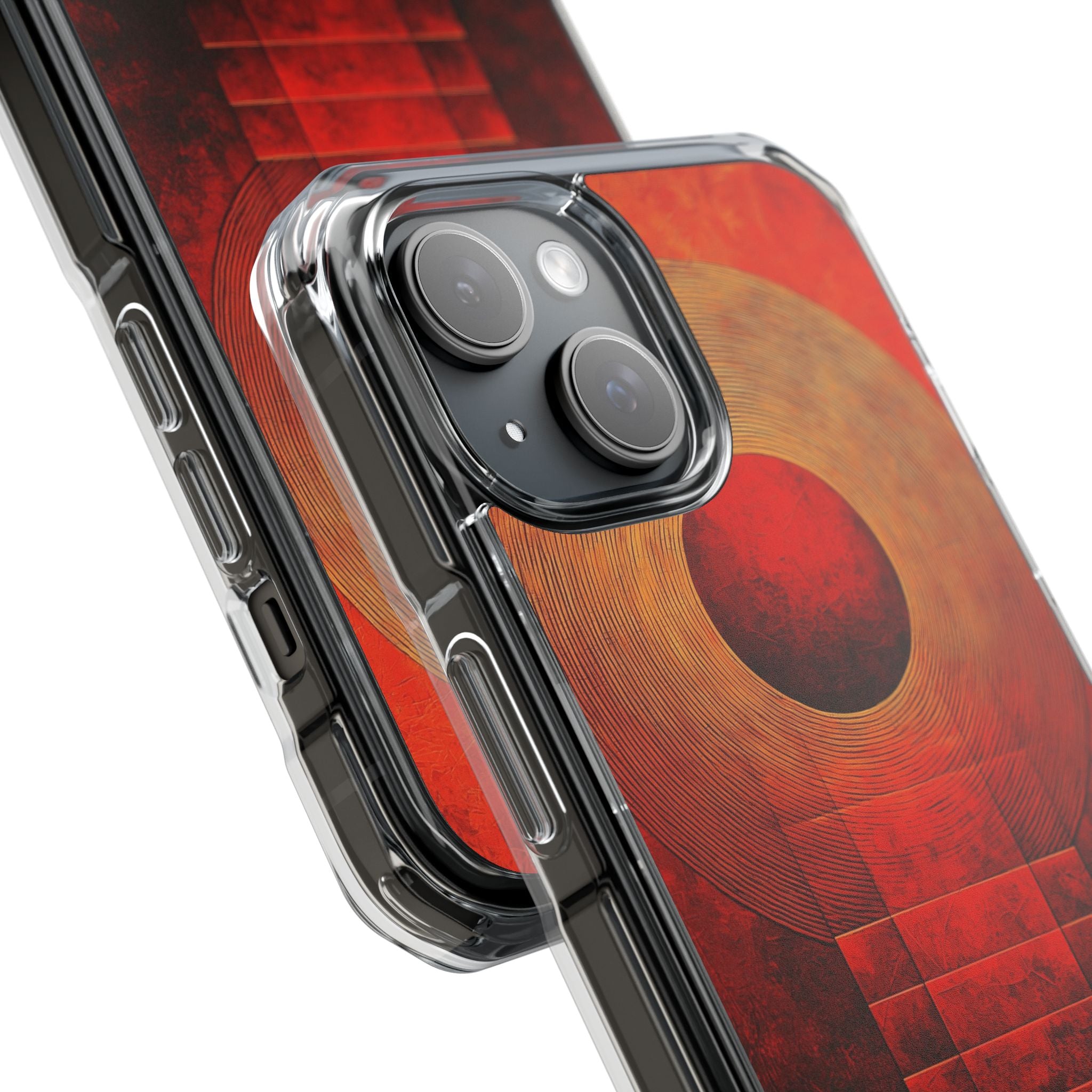 Crimson Rings iPhone 15 Case - Impact