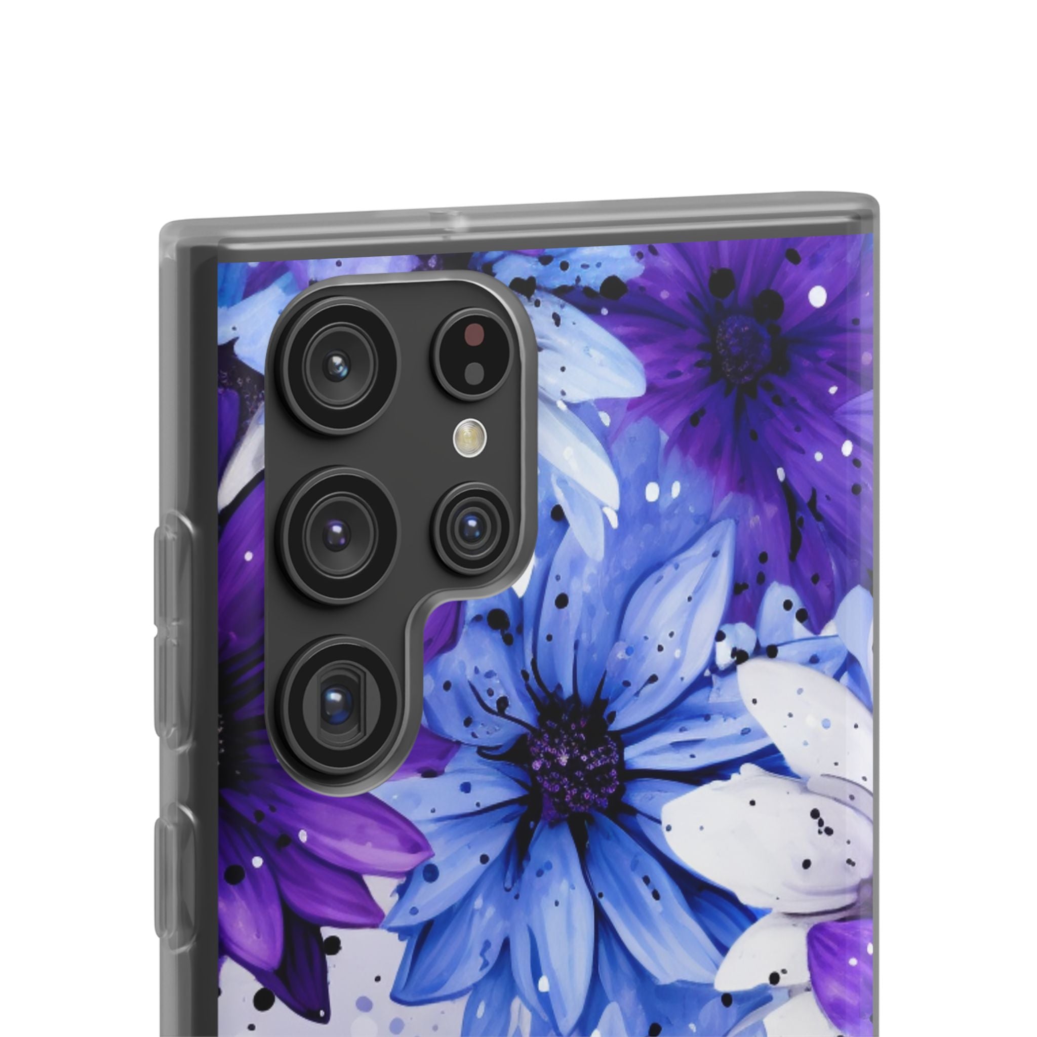 Ink Splatter Blooms · Soft Phone Case for Samsung