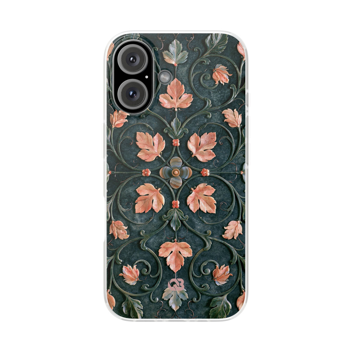 Florentine Rose Arabesque · Lite Phone Case for iPhone · Green