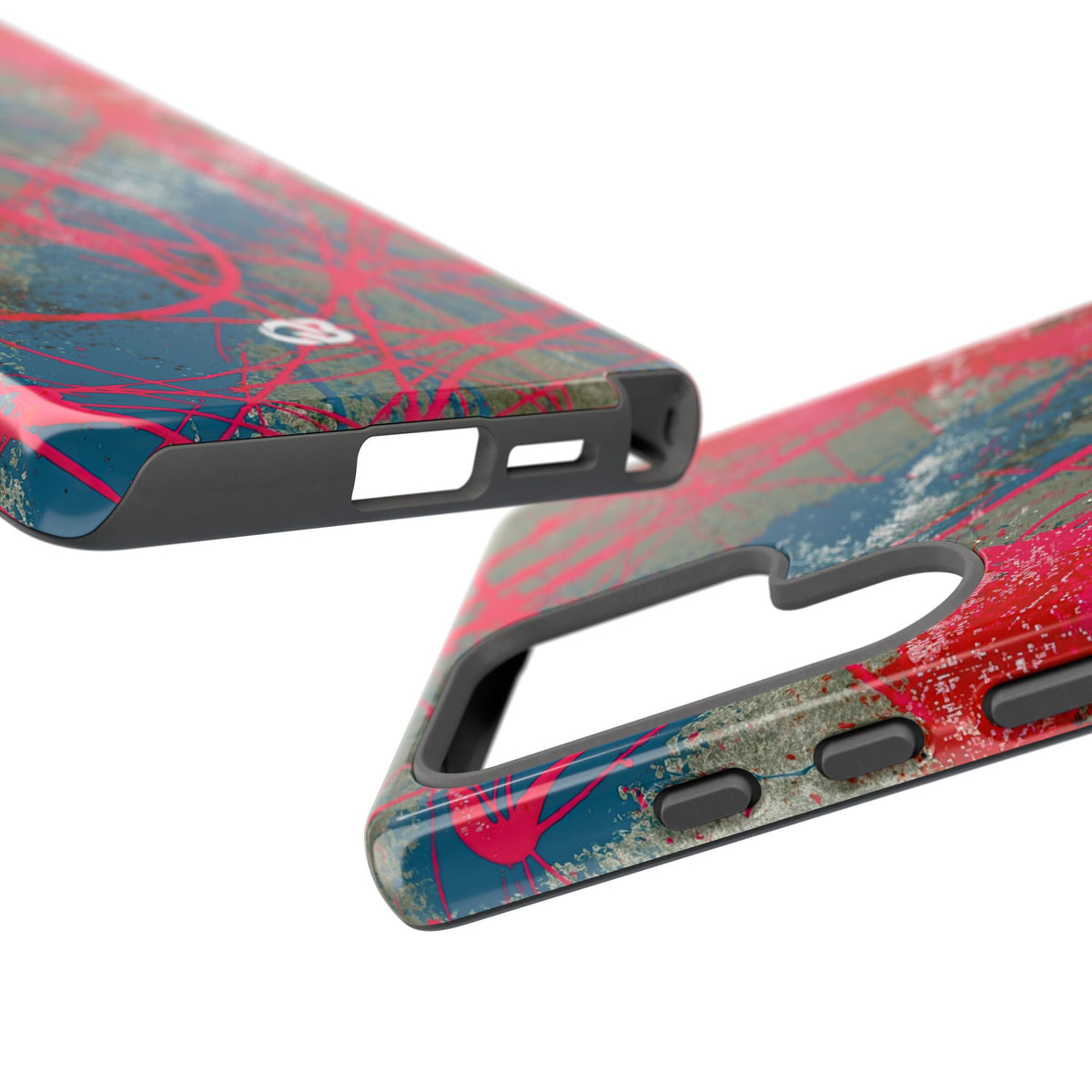 Neon Static Drip · Tough Phone Case for Samsung · Pink