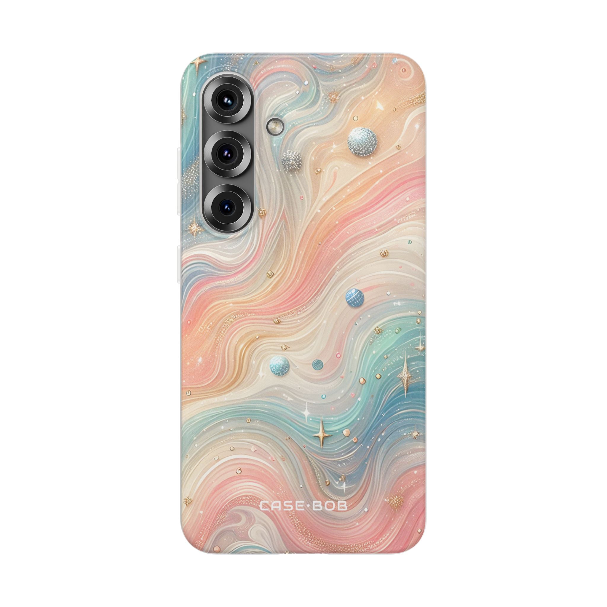 Iridescent Swirls Samsung S25 Case - Soft