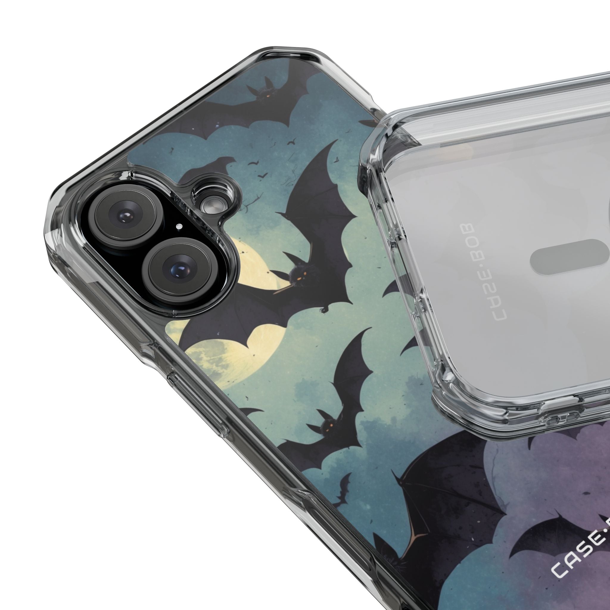 Glowing Bat Swarm iPhone 16 Case - Impact