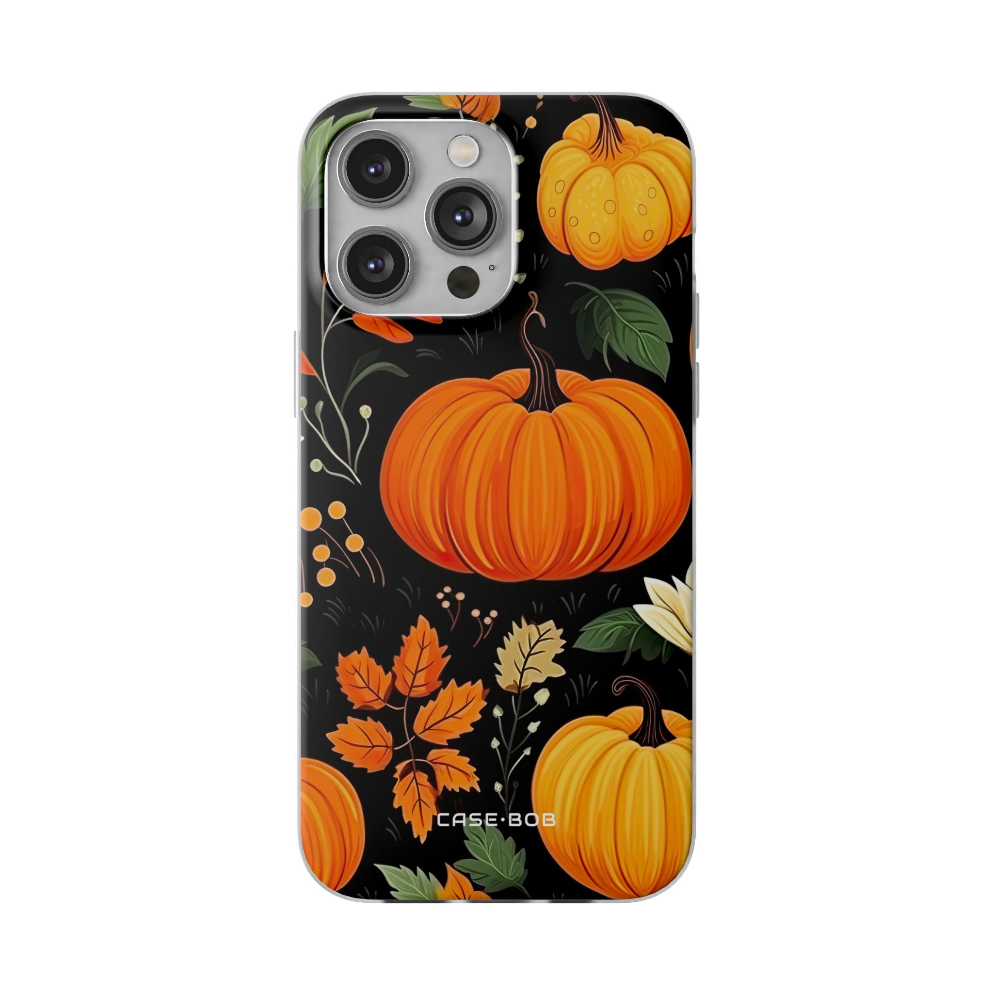 Kurpitsa Glow iPhone 14 Pro Max -pehmeä suojakotelo