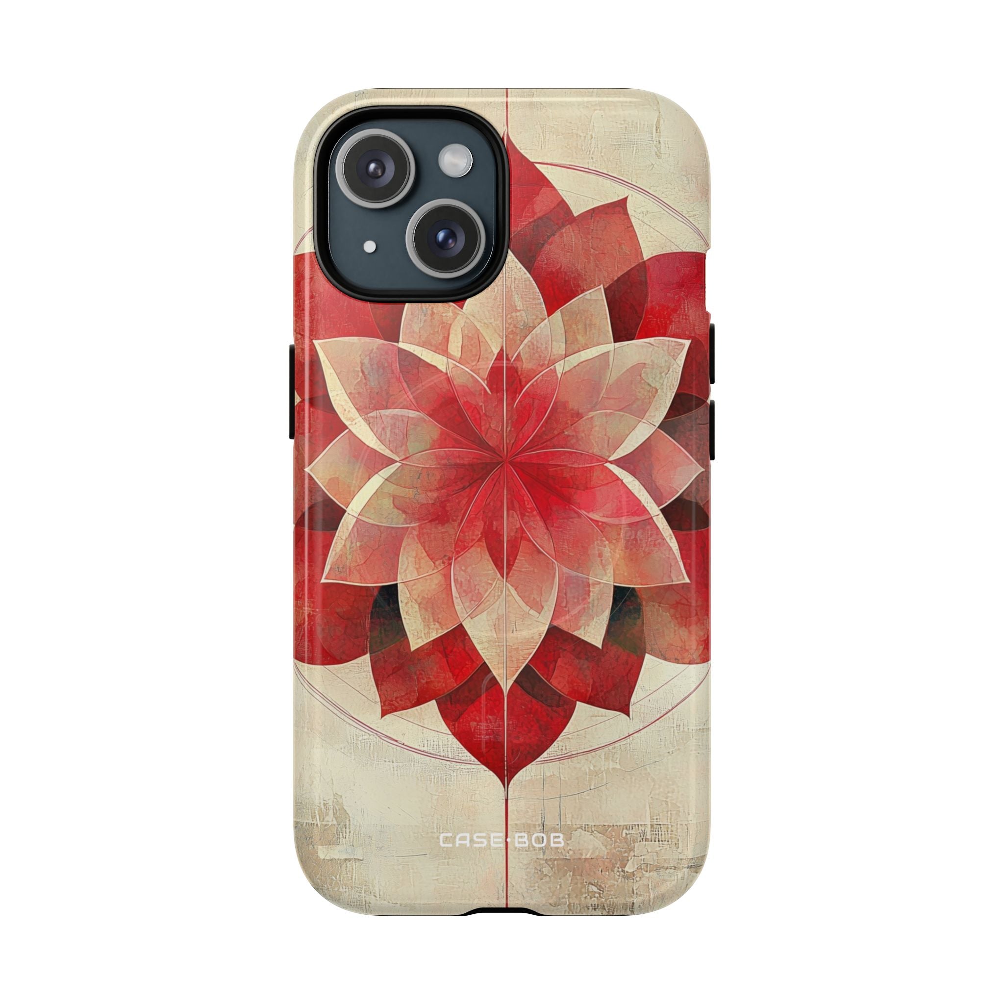 Crimson Bloom iPhone 15 Skal - Tough+