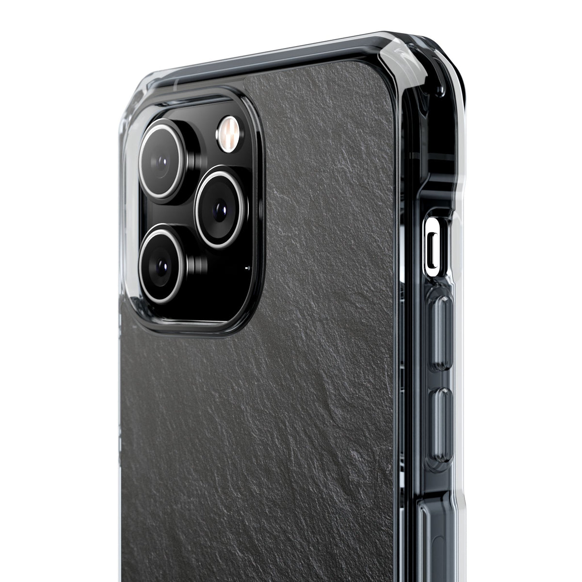 Obsidian Slate · Clear Impact Magnetic Phone Case for iPhone · Black