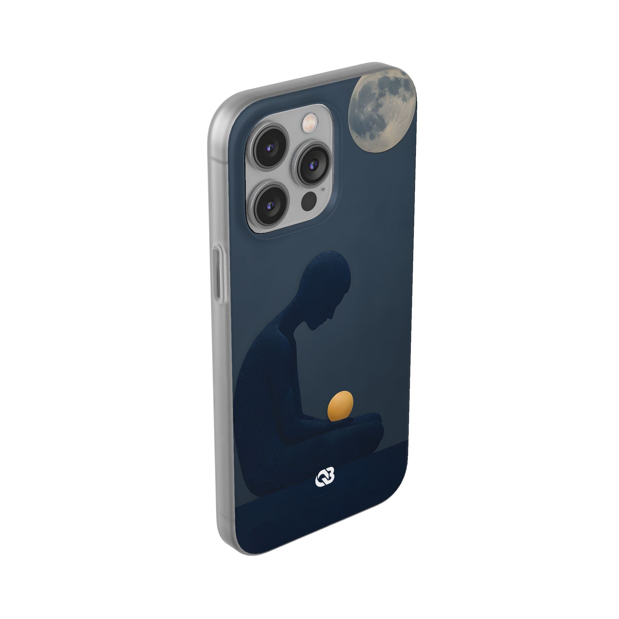 Obsidian Lunar Orb · Soft Phone Case for iPhone