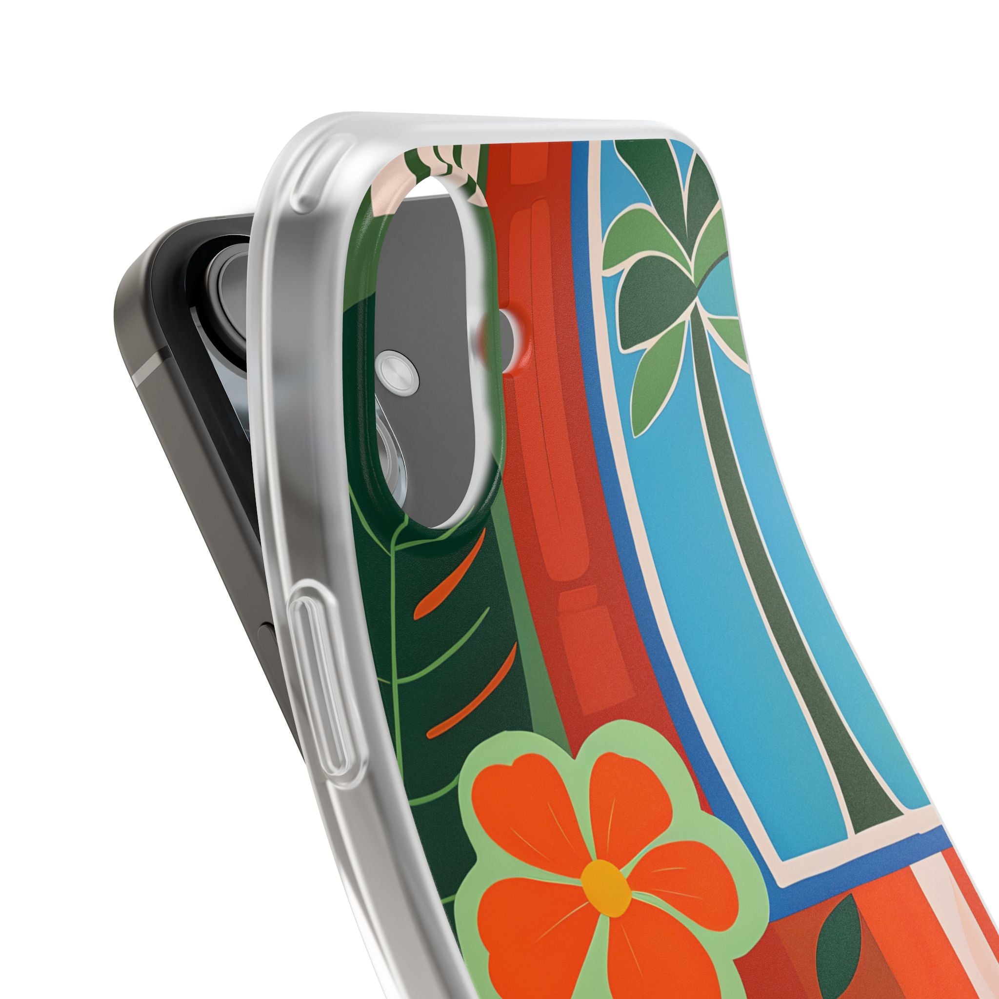 Vivid Jungle Collage · Soft Phone Case for iPhone