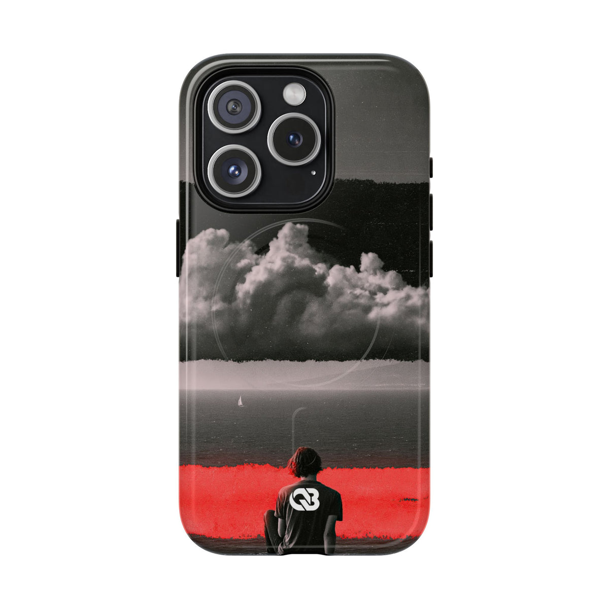 Crimson Horizon · Tough 2.0 Magnetic Phone Case for iPhone · Black