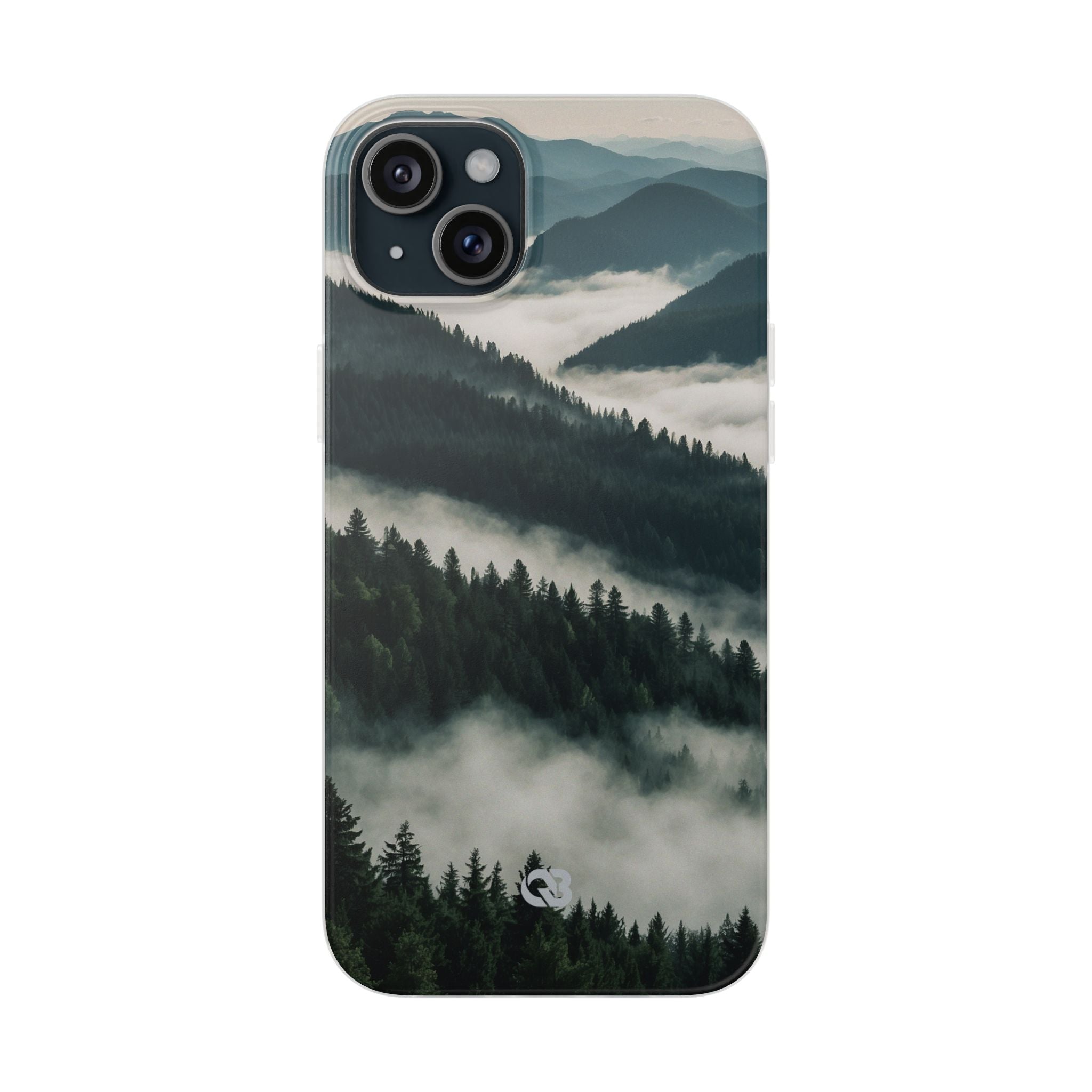 Misty Pine Peaks · Soft Hoesje voor iPhone