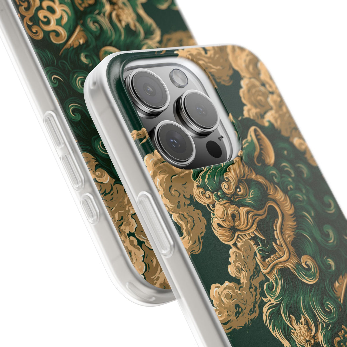 Imperial Guardian Lion · Lite Phone Case for iPhone · Green