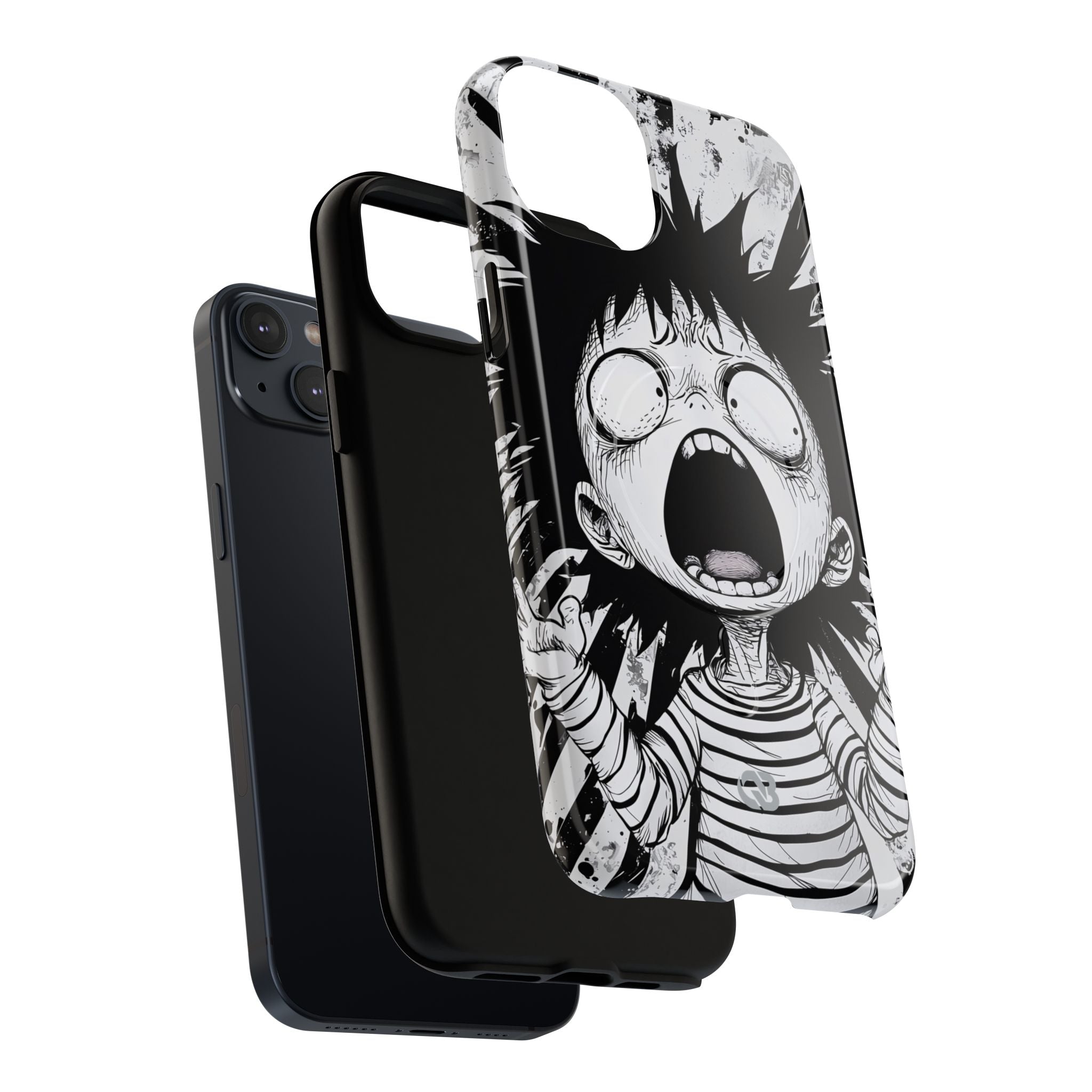 Chaotic Monochrome Scream · Tough+ Fundas para teléfono para iPhone · Magsafe