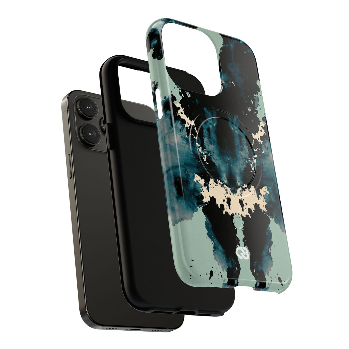 Rorschach Ink Void · Tough 2.0 Magnetic Phone Case for iPhone · Black
