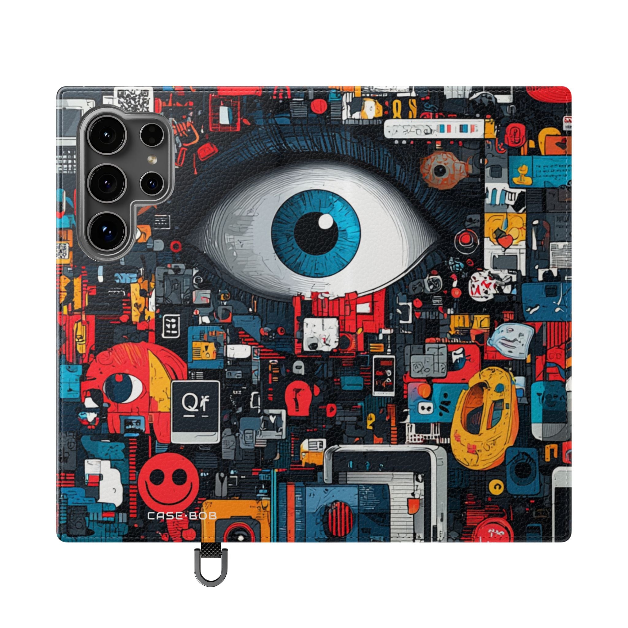 Blue Gaze Mosaic - Samsung S24 Ultra Case - Wallet