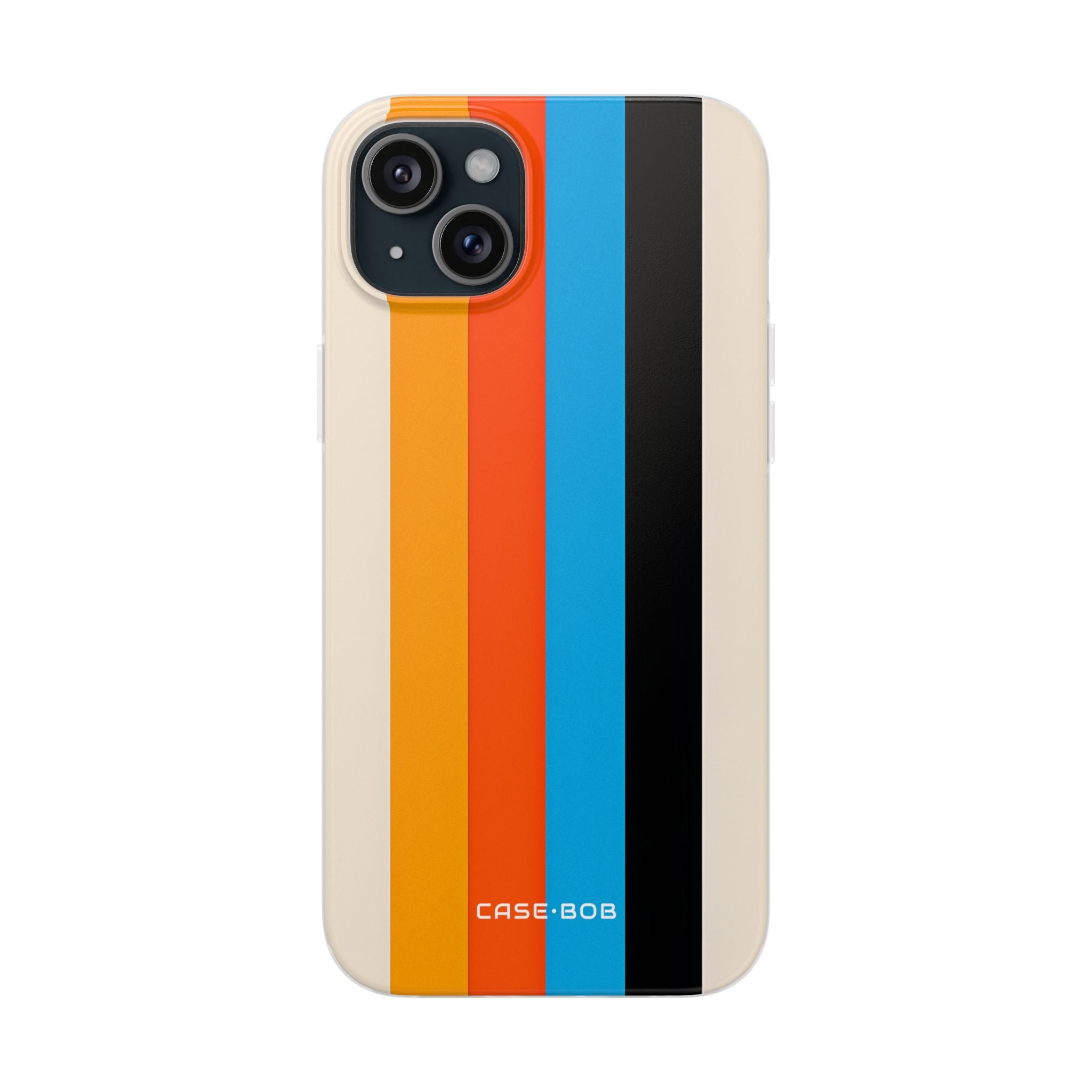 Lebendige Streifen Harmonie iPhone 15 Plus Case - Soft