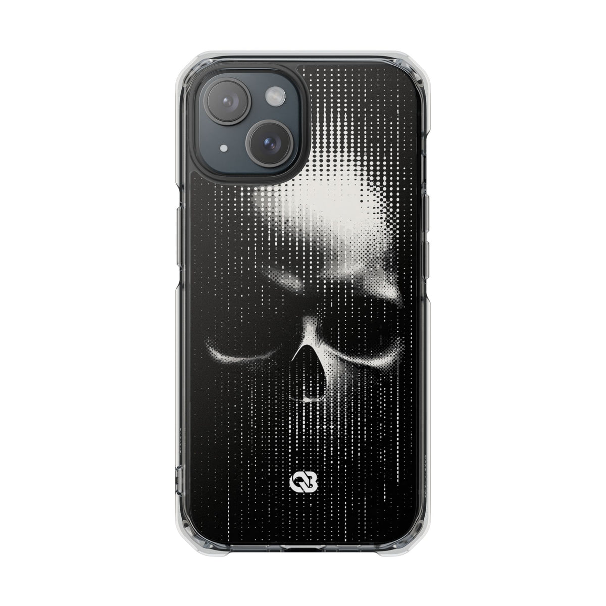 Raster Phantom · Clear Impact Magnetic Phone Case for iPhone · Black