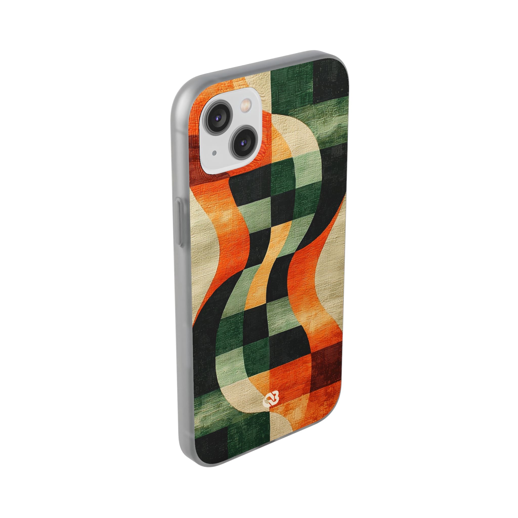Burnt Orange Curve · Soft Phone Case for iPhone