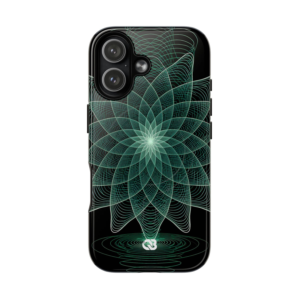 Verdant Harmonic Bloom · Tough 2.0 Magnetic Phone Case for iPhone · Black