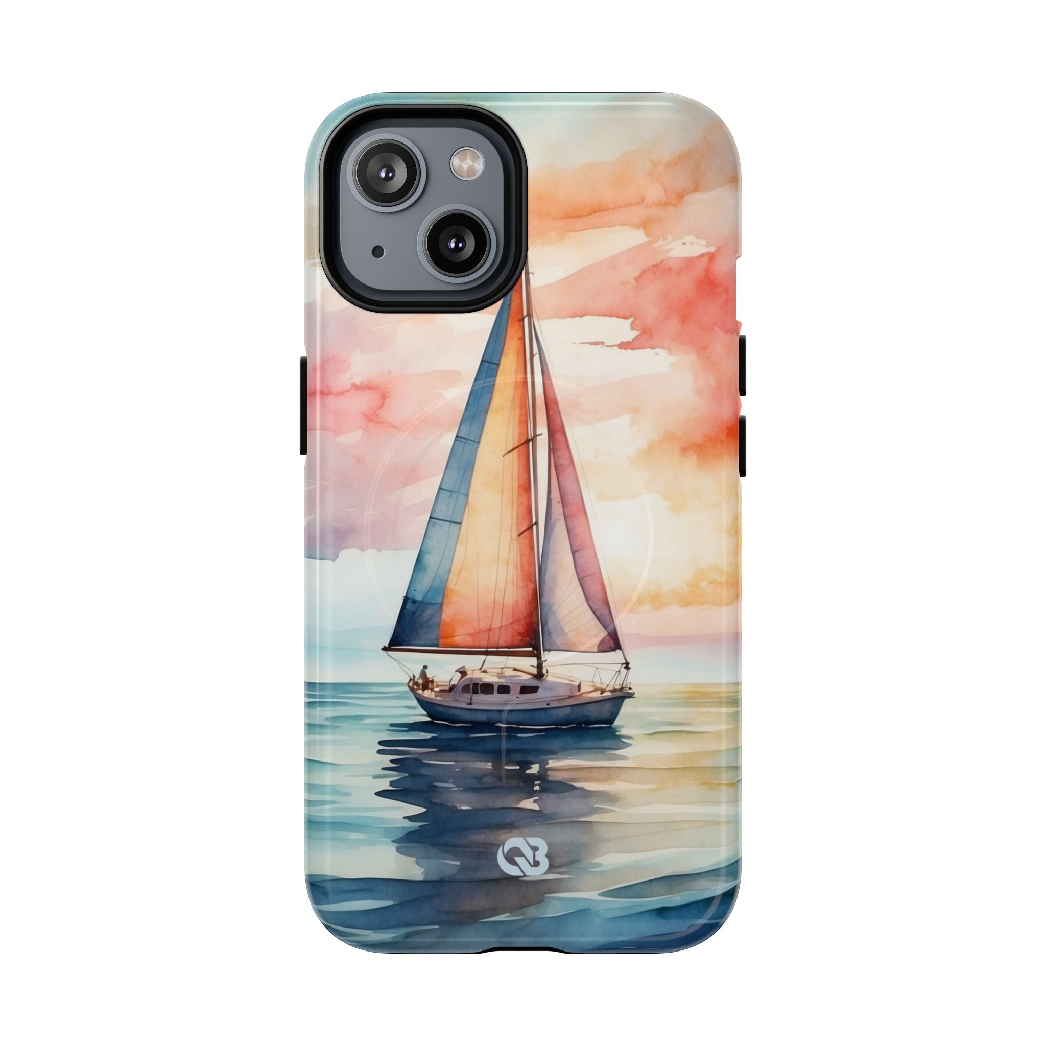 Crimson Horizon Sail · Tough+ Phone Case for iPhone · Magsafe