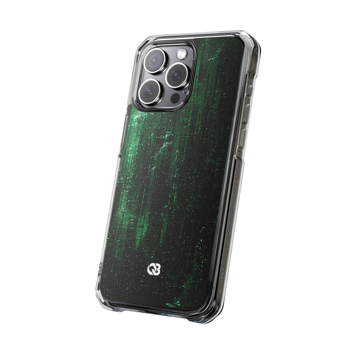 Emerald Void · Clear Impact Magnetic Phone Case for iPhone · Green